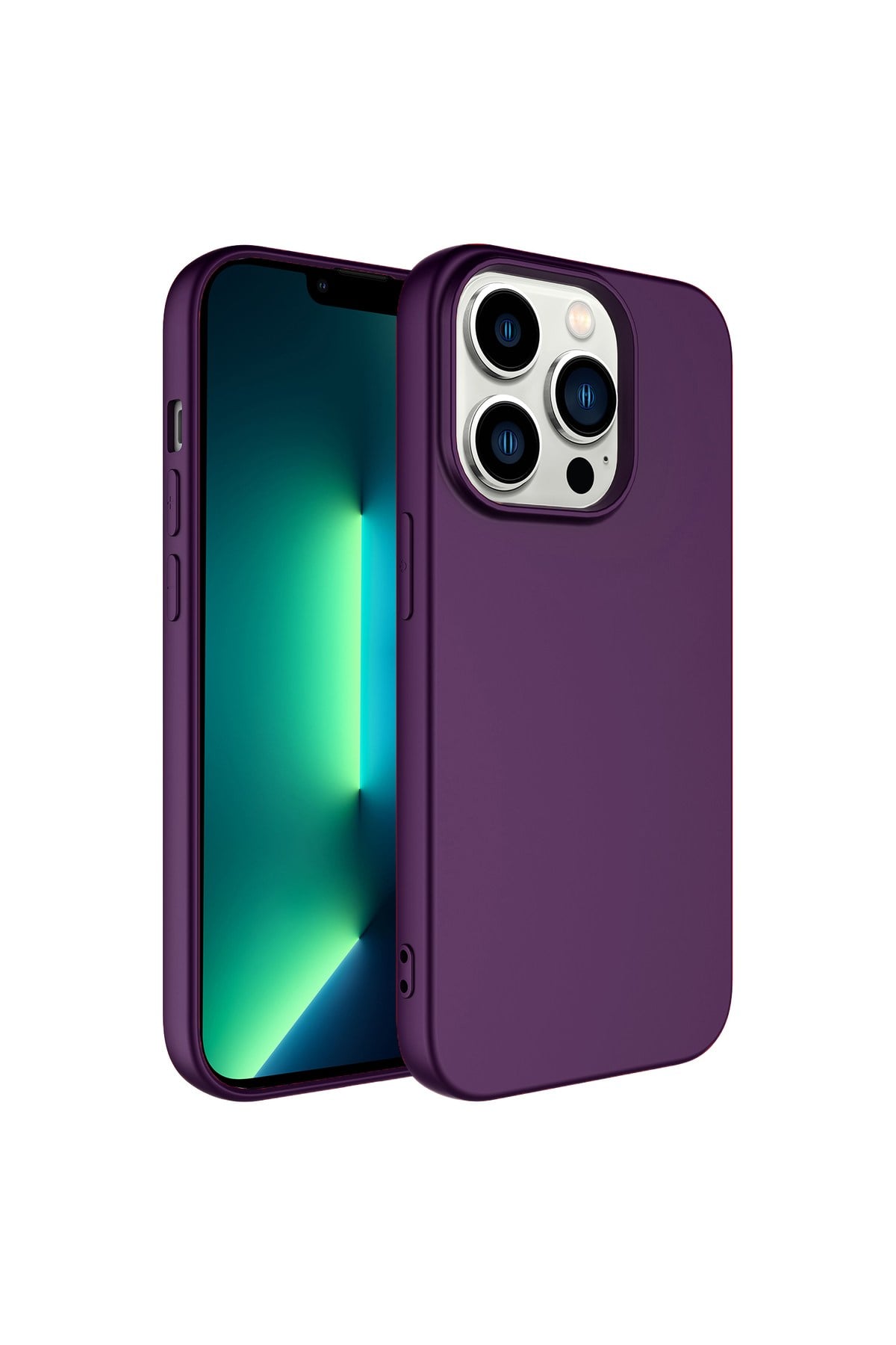 iPhone 14 Pro Uyumlu NVTH LSR Lansman Kılıf-Derin Mor