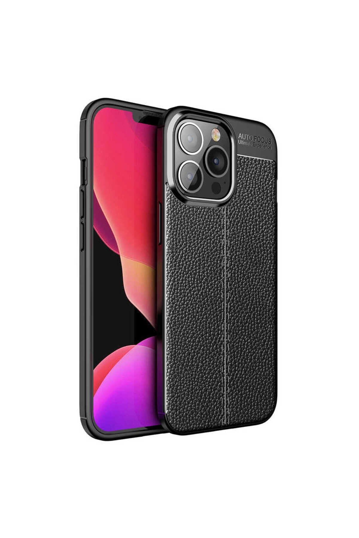 iPhone 14 Pro Uyumlu NVTH Niss Silikon Kılıf-Siyah
