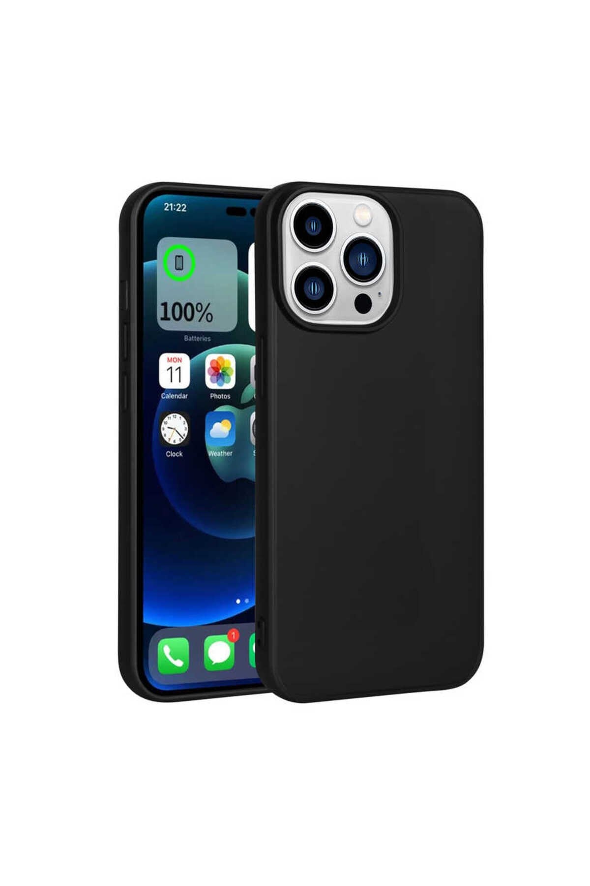 iPhone 14 Pro Uyumlu NVTH Premier Silikon Kılıf-Siyah