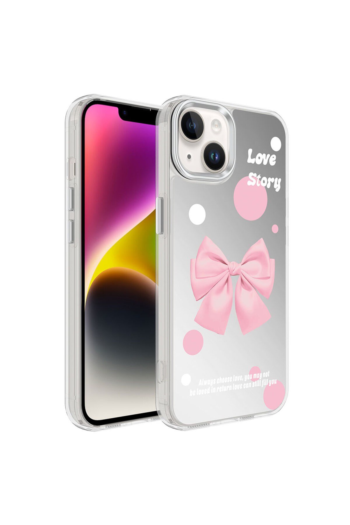 iPhone 14 Uyumlu AiHTTgli Parlak Tasarımlı NVTH Mimbo Kılıf-NO2