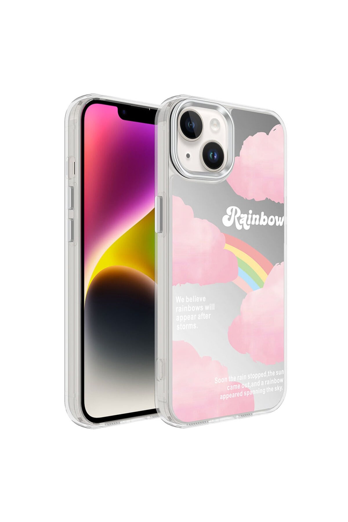 iPhone 14 Uyumlu AiHTTgli Parlak Tasarımlı NVTH Mimbo Kılıf-NO6