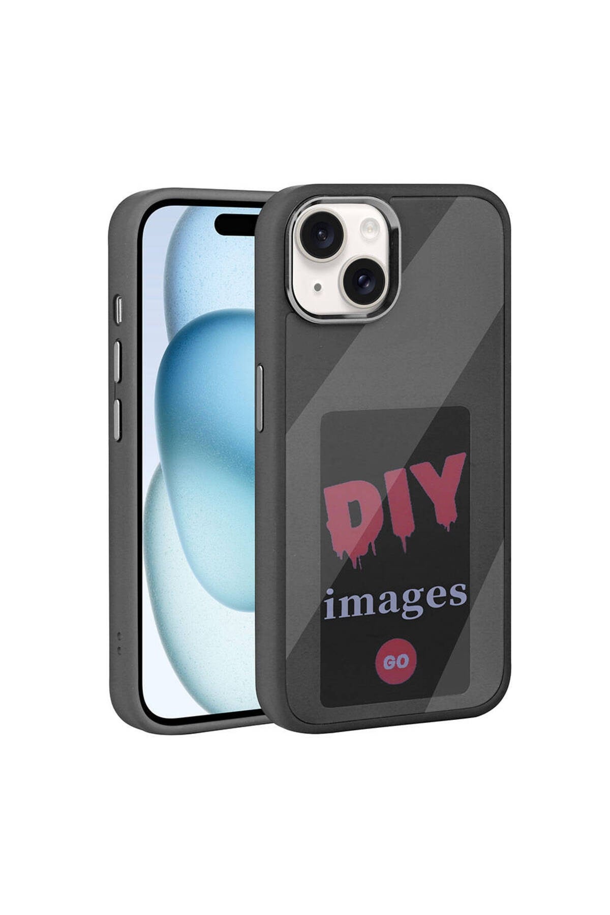iPhone 14 Uyumlu NVTH Ekranı Yansıtan Akıllı NFC Kılıf-Siyah