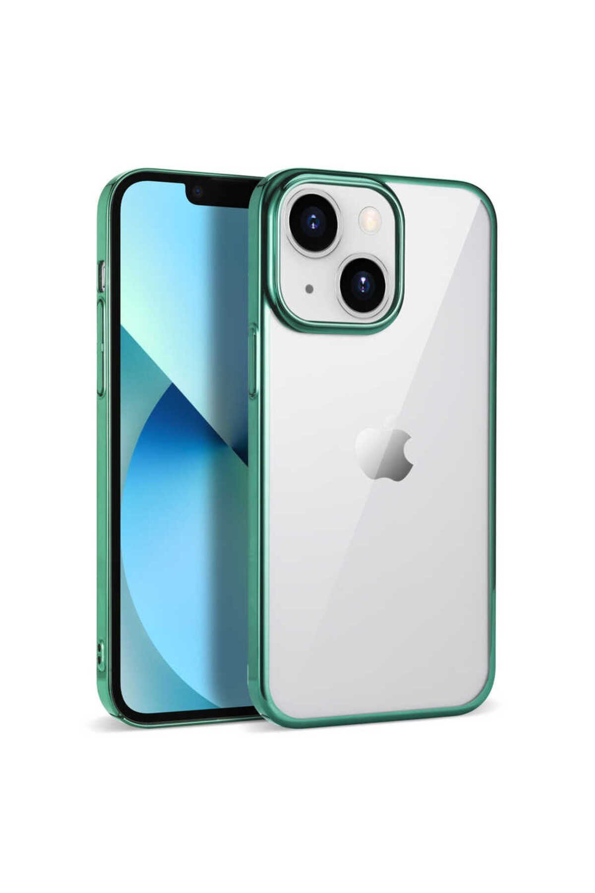 iPhone 14 Uyumlu NVTH Pixel Kılıf-Koyu Yeşil
