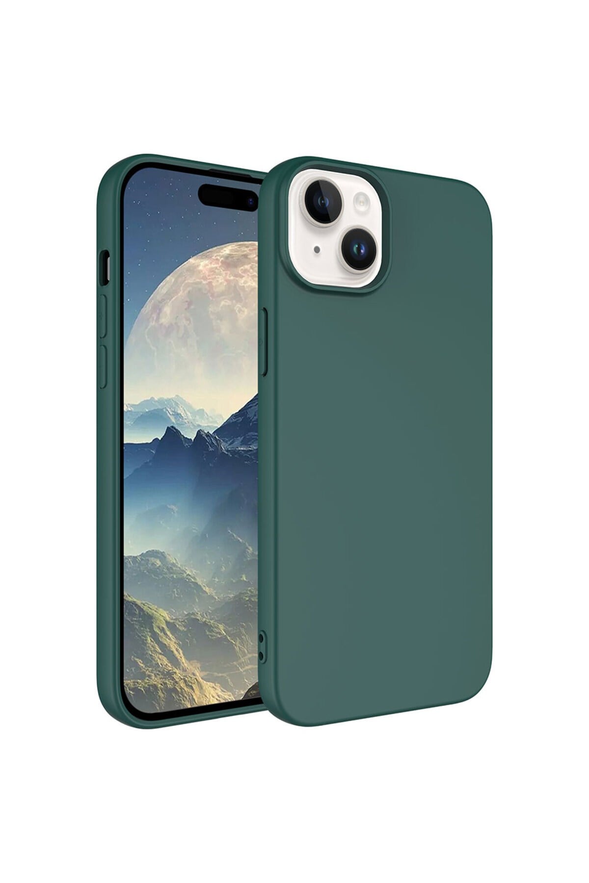 iPhone 15 Plus Uyumlu NVTH LSR Lansman Kılıf-Koyu Yeşil