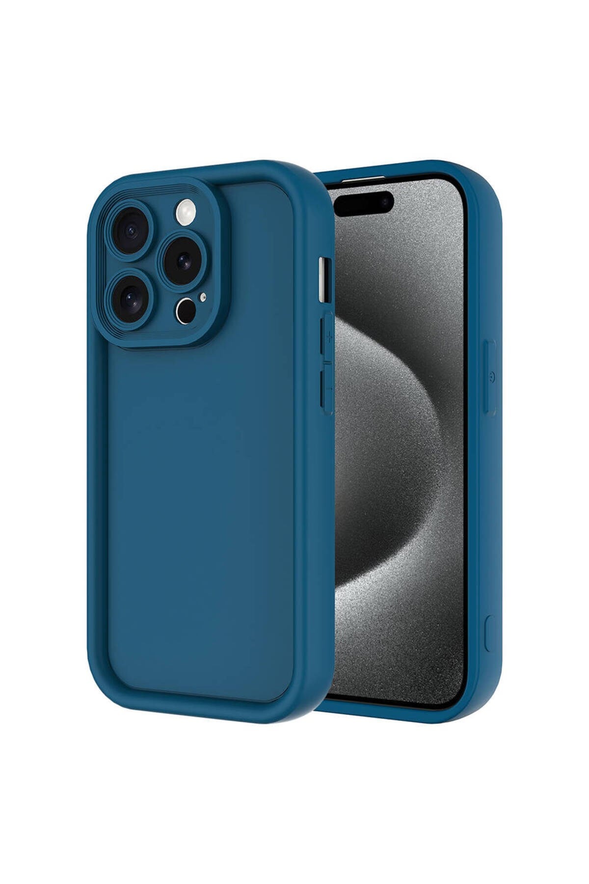 iPhone 15 Pro Max Kılıf Kamera Korumalı NVTH Ananas Kapak - Koyu Yeşil