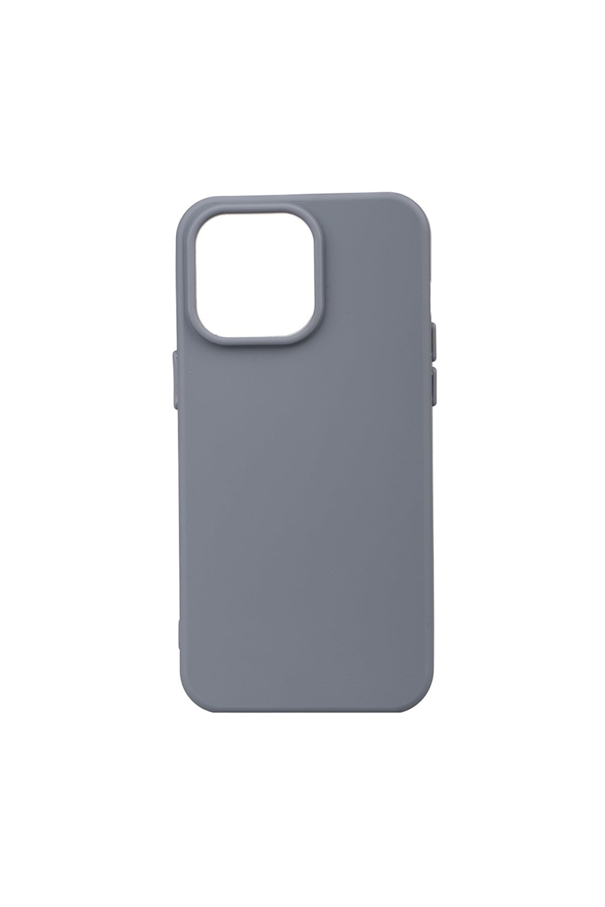 iPhone 15 Pro Max Uyumlu Kılıf NVTH Biye Silikon-Gri