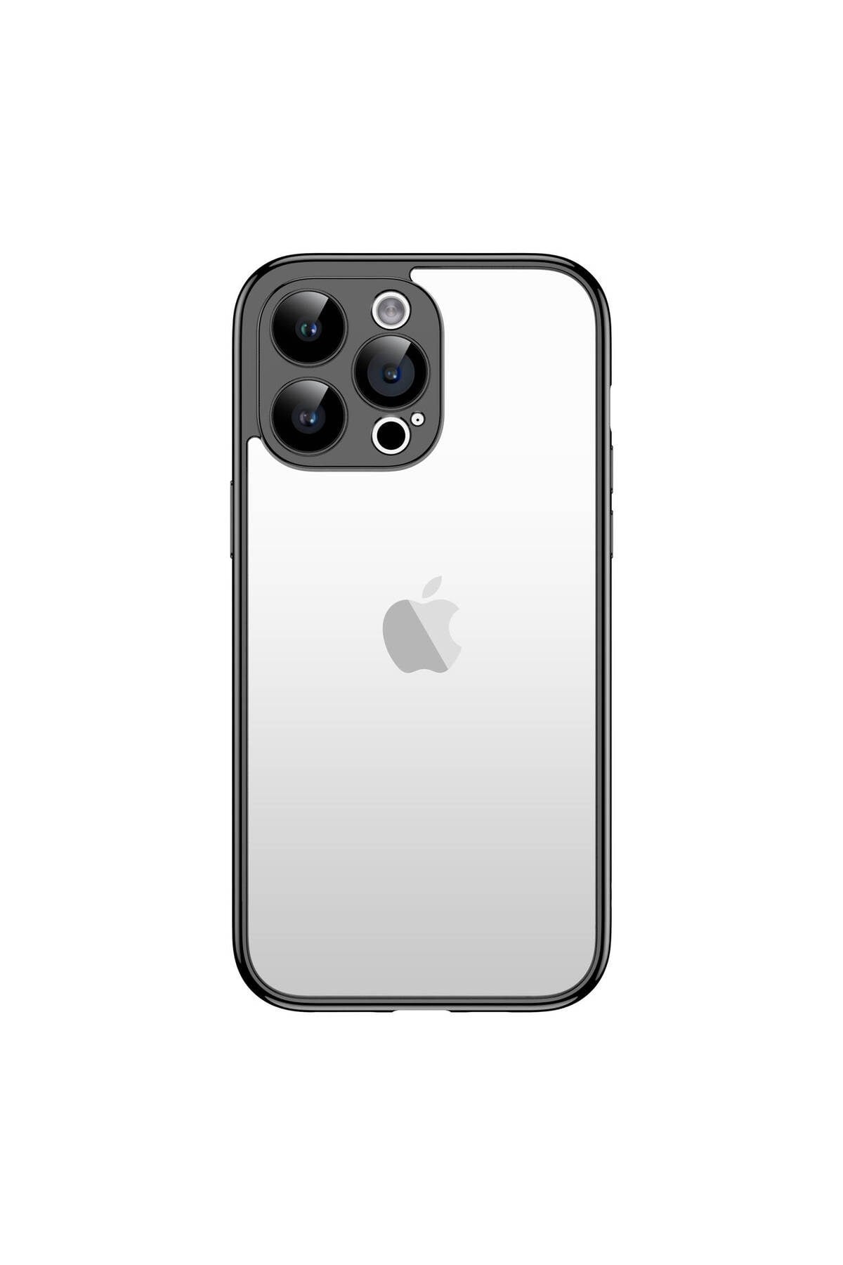 iPhone 15 Pro Max Uyumlu NVTH Kamera Korumalı Bontez Bumper-Siyah