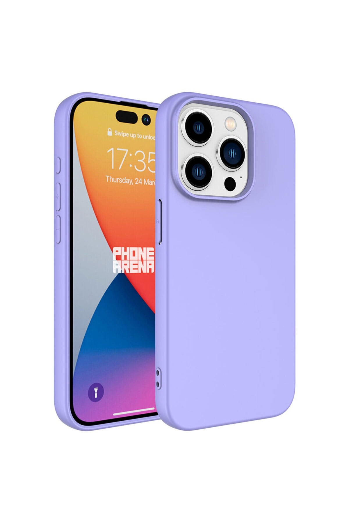 iPhone 15 Pro Max Uyumlu NVTH LSR Lansman Kılıf-Lila
