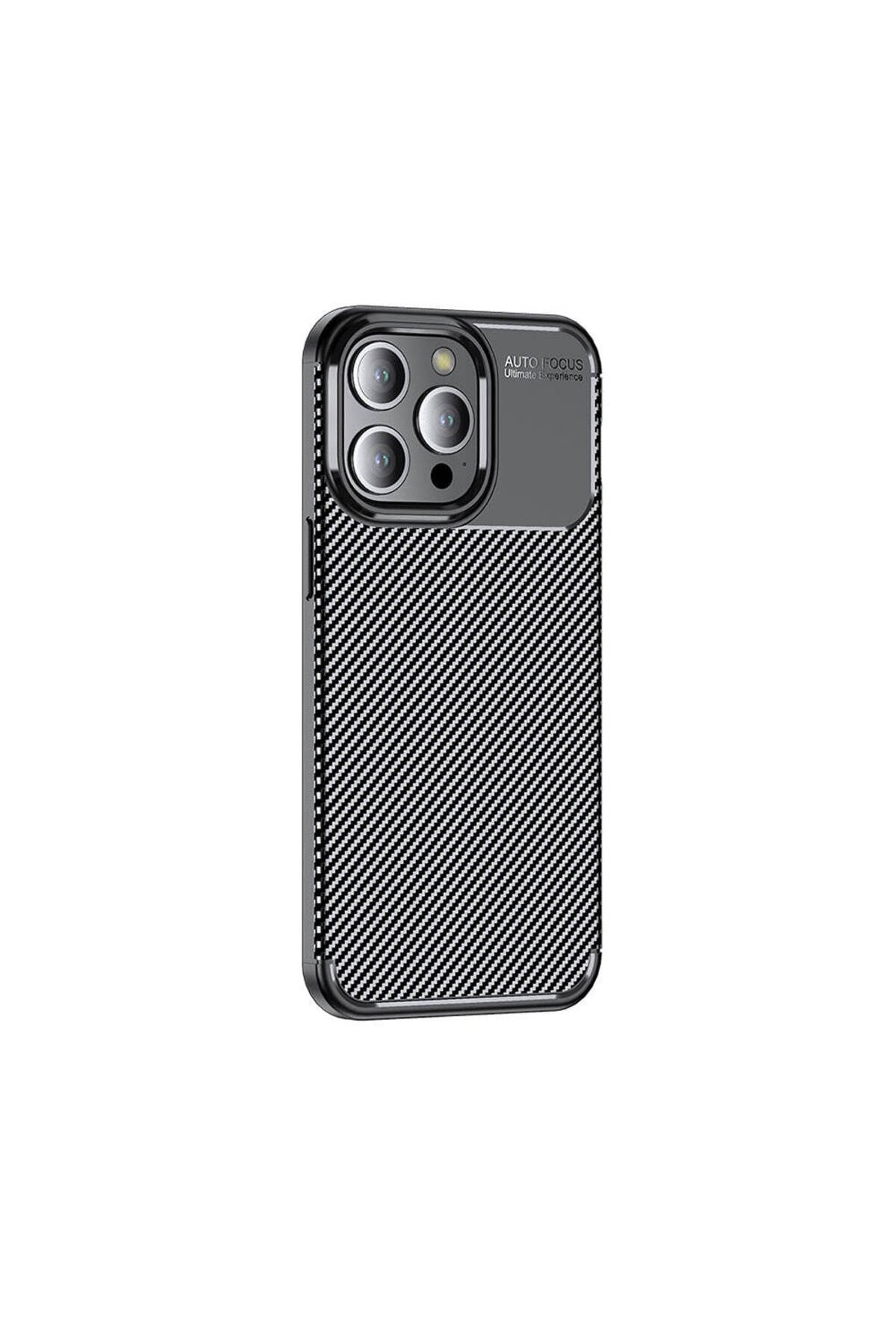 iPhone 15 Pro Max Uyumlu NVTH Negro Silikon Kılıf-Siyah