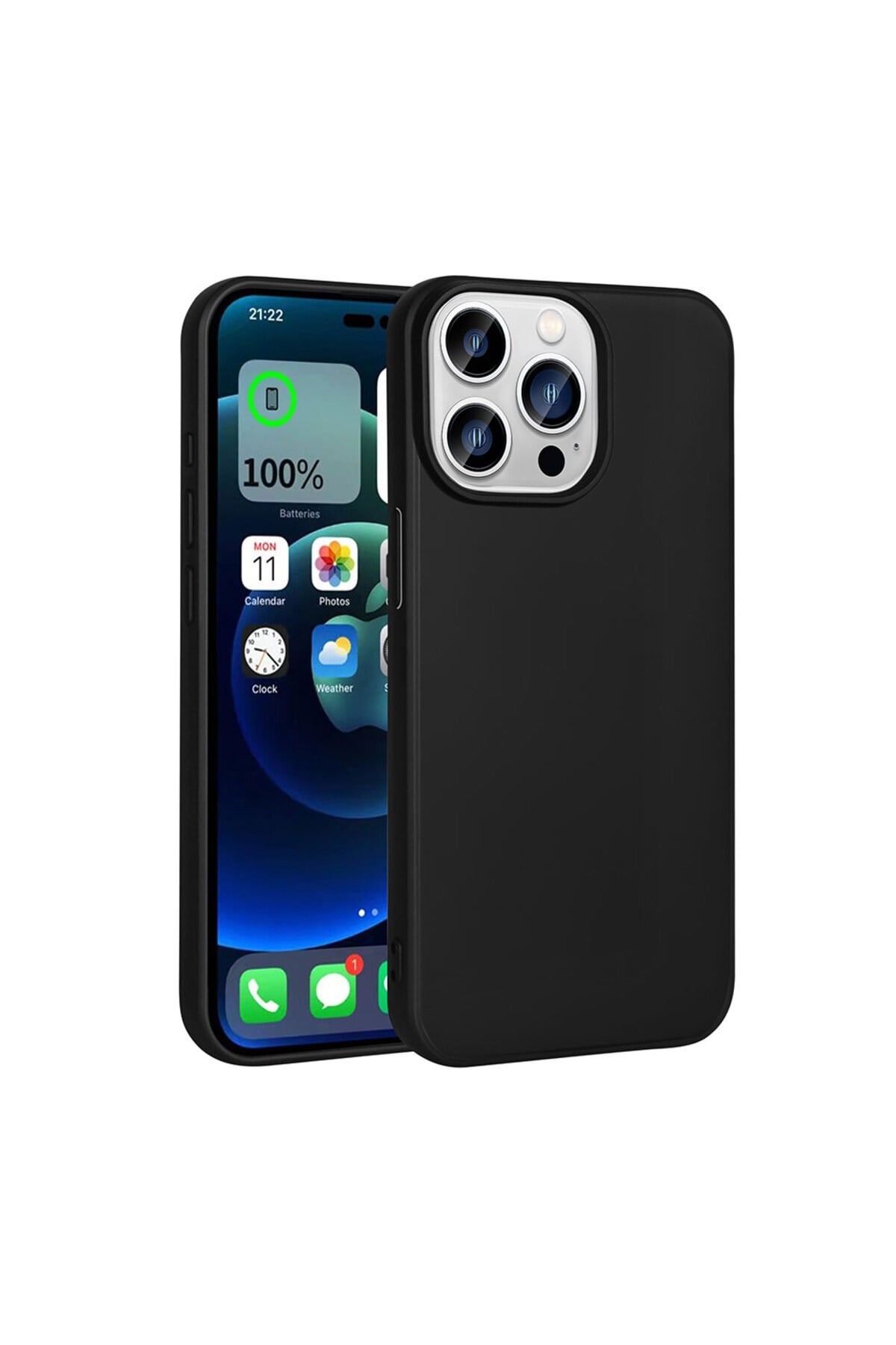 iPhone 15 Pro Max Uyumlu NVTH Premier Silikon Kılıf-Siyah