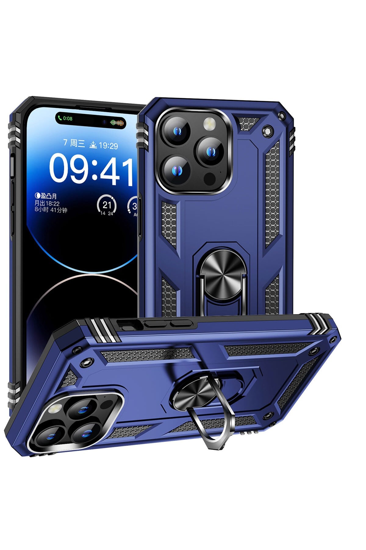 iPhone 15 Pro Max Uyumlu NVTH Vega Kılıf-Mavi