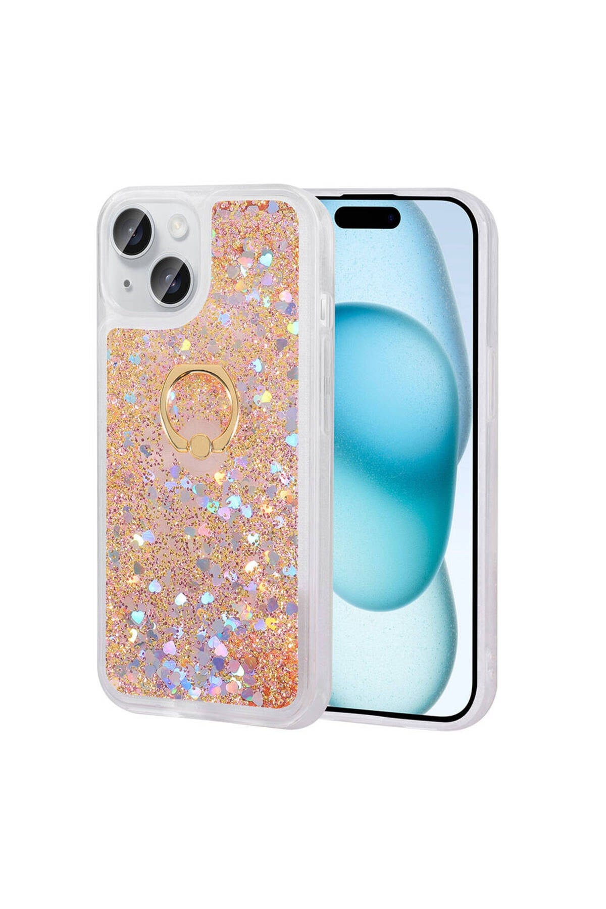 iPhone 15 Uyumlu NVTH Milce Kılıf-Gold