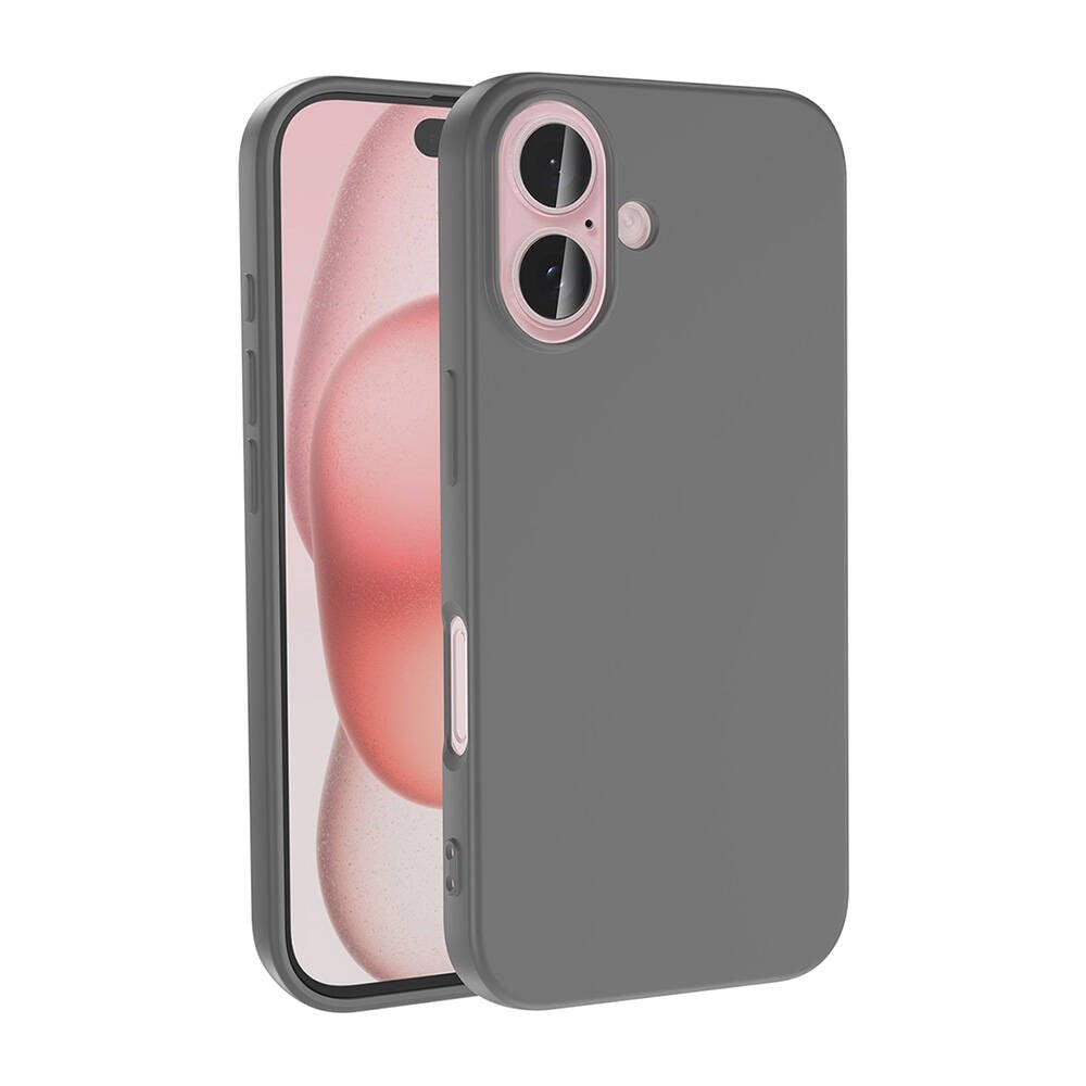 iPhone 16 Kılıf NVTH LSR Lansman Kapak-Titanyum-Gri