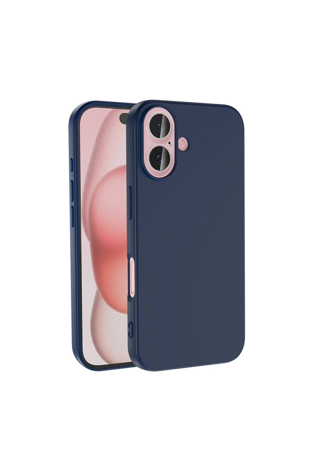 iPhone 16 Plus Kılıf NVTH LSR Lansman Kapak-Lacivert
