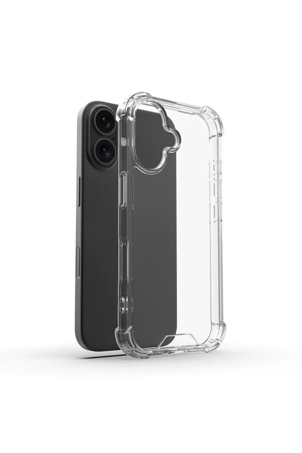 iPhone 16 Plus Kılıf NVTH Nitro Anti Shock Silikon - Şeffaf