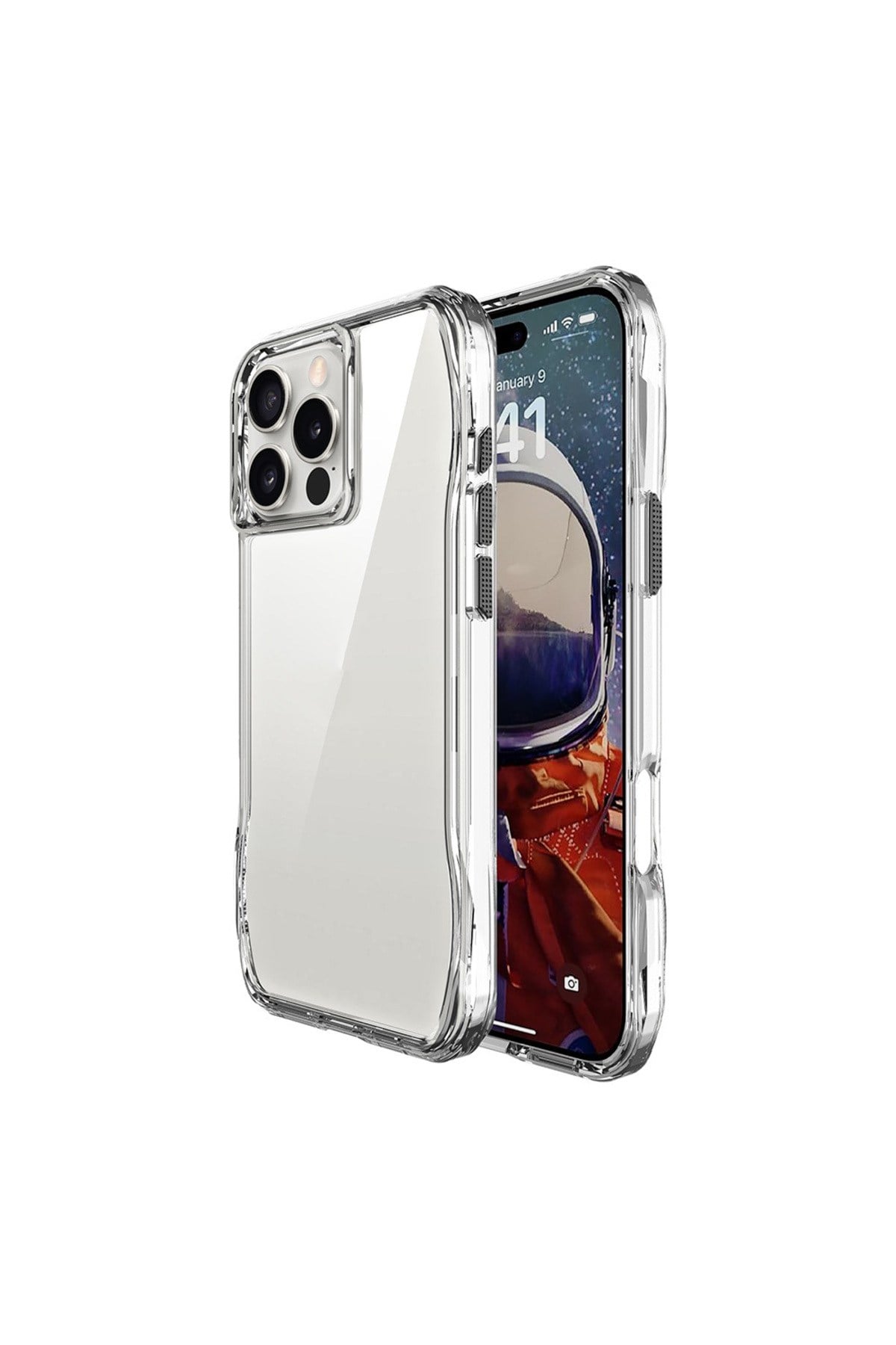 iPhone 16 Pro Max Kılıf AiHTTgli Şeffaf NVTH İncek Kapak-Şeffaf