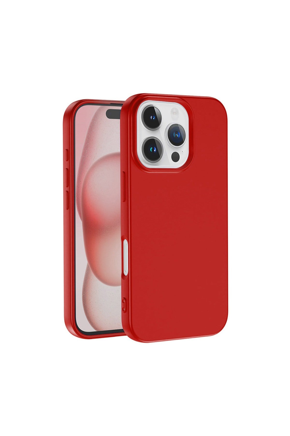 iPhone 16 Pro Max Kılıf NVTH LSR Lansman Kapak - Kırmızı