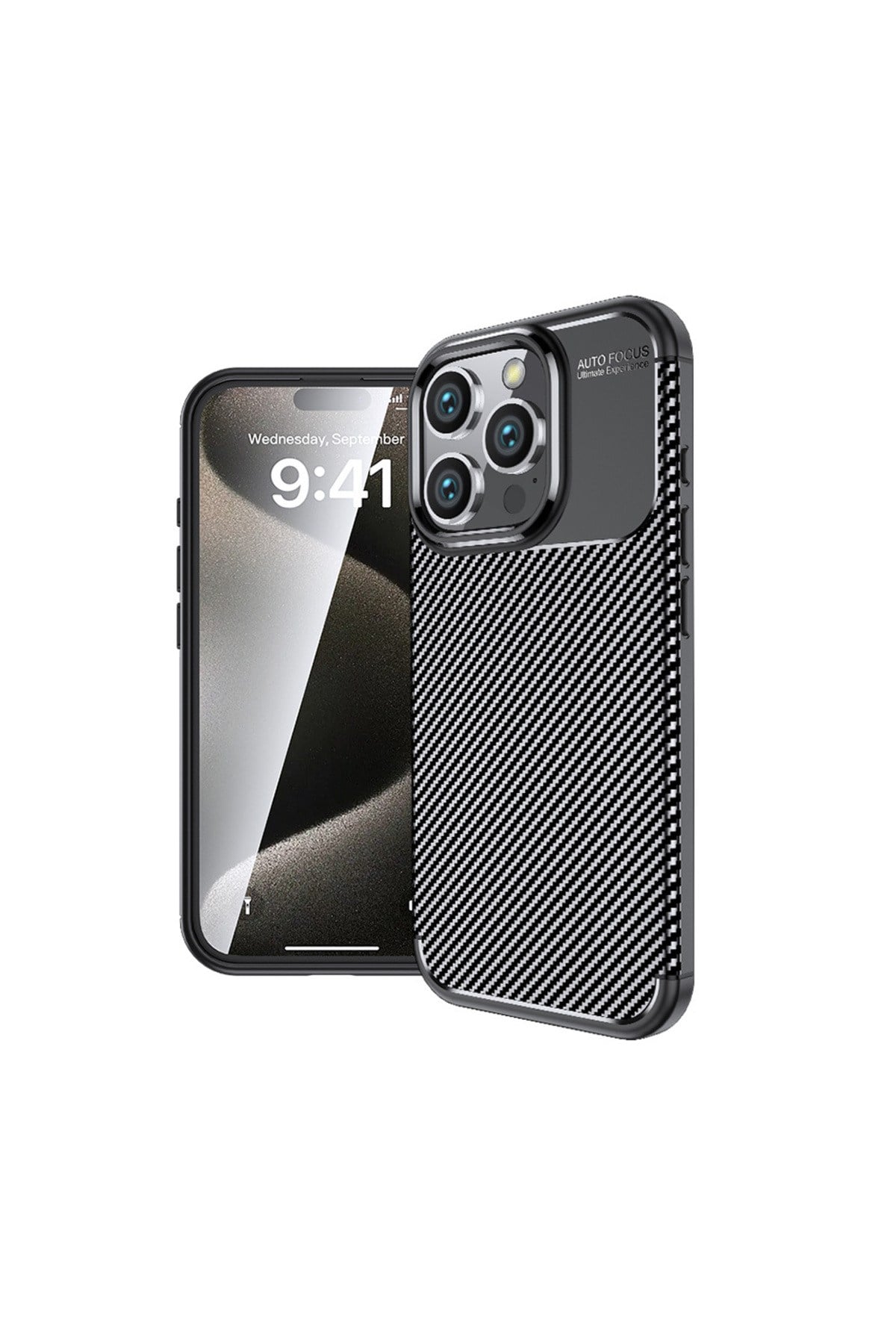 iPhone 16 Pro Max Uyumlu NVTH Negro Silikon Kapak-Siyah