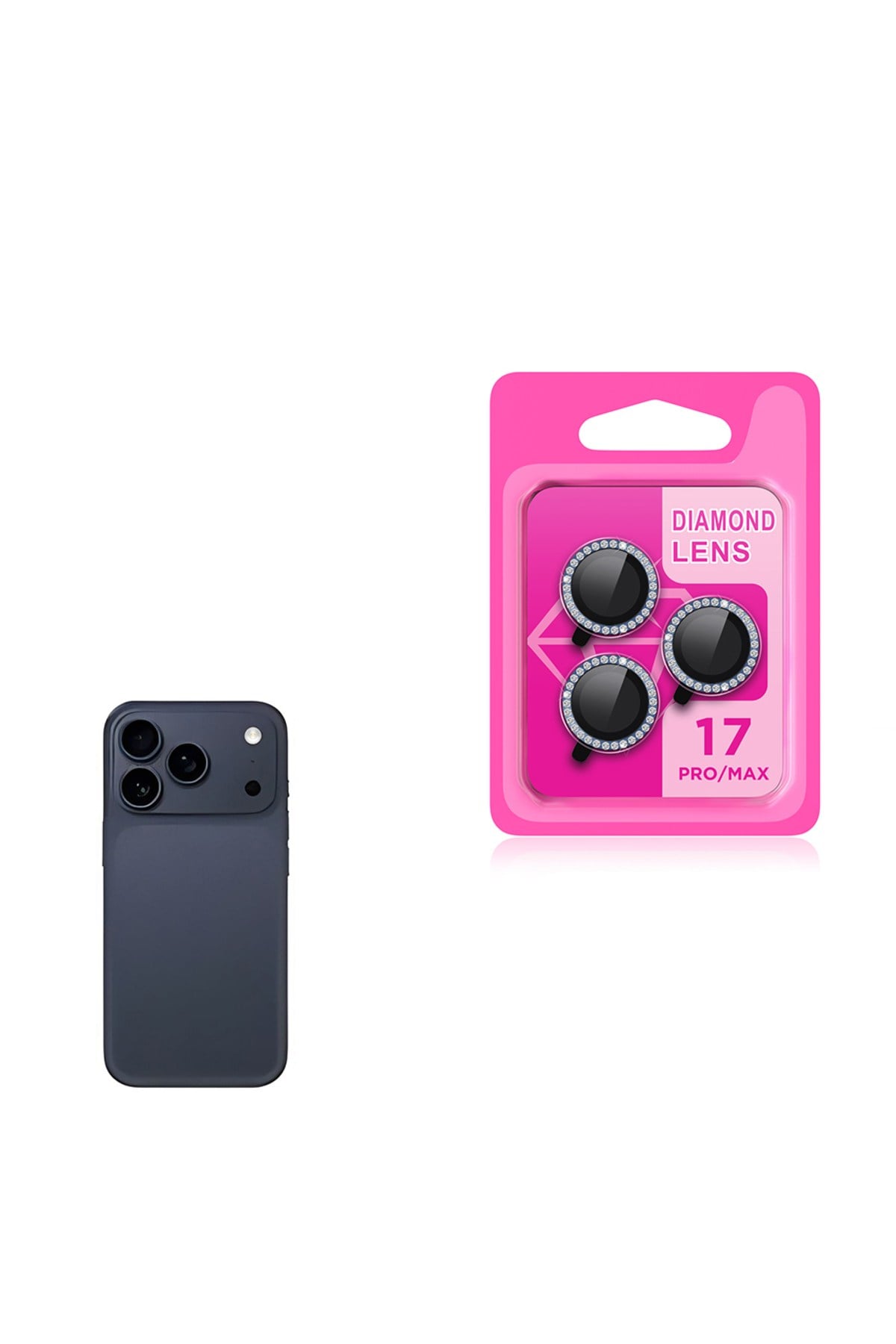 iPhone 17 Pro Max Zore CL-06 Kamera Lens Koruyucu - Lacivert