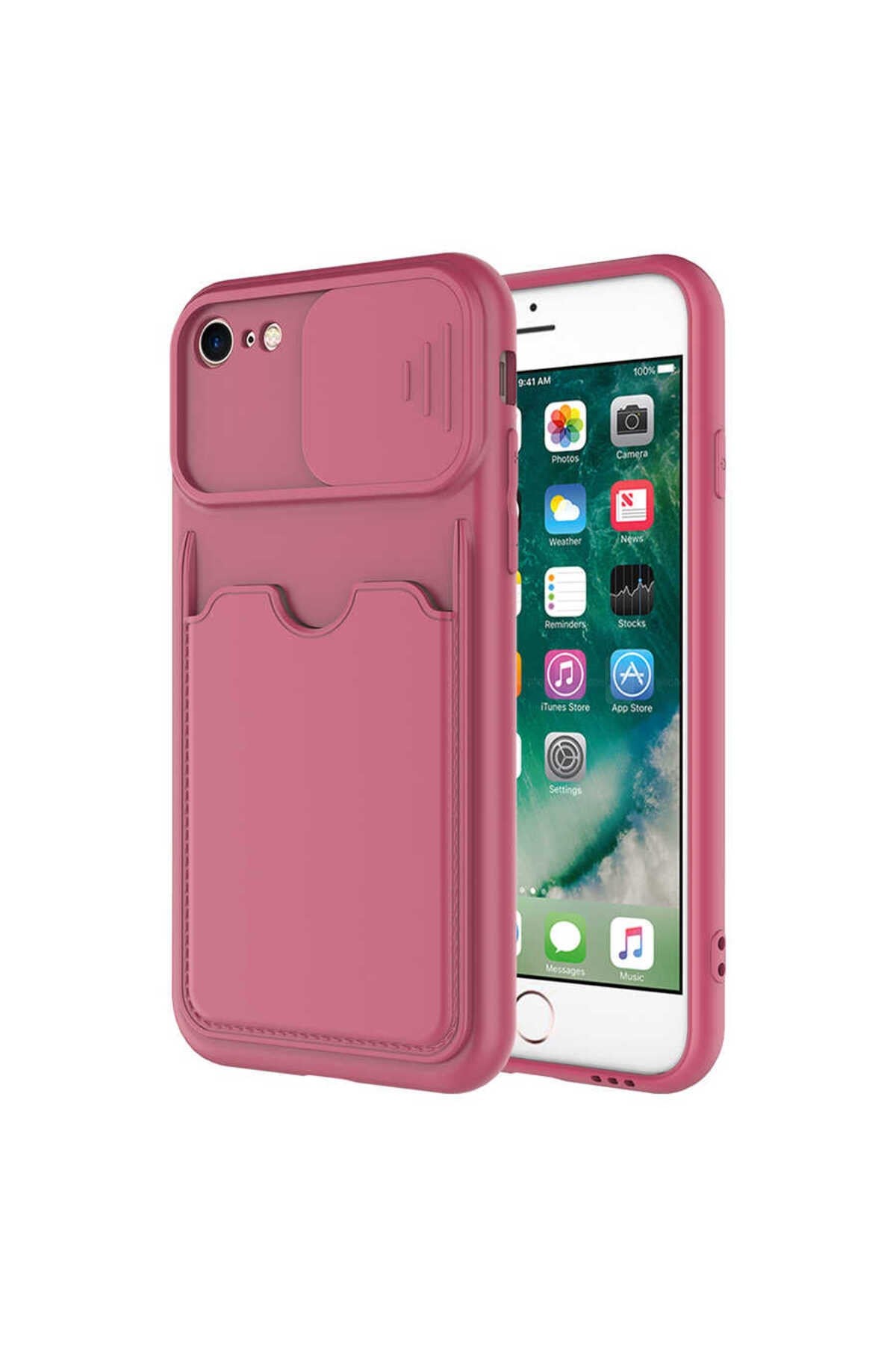 iPhone 7 Kılıf NVTH Kartix Kapak - Koyu Mor