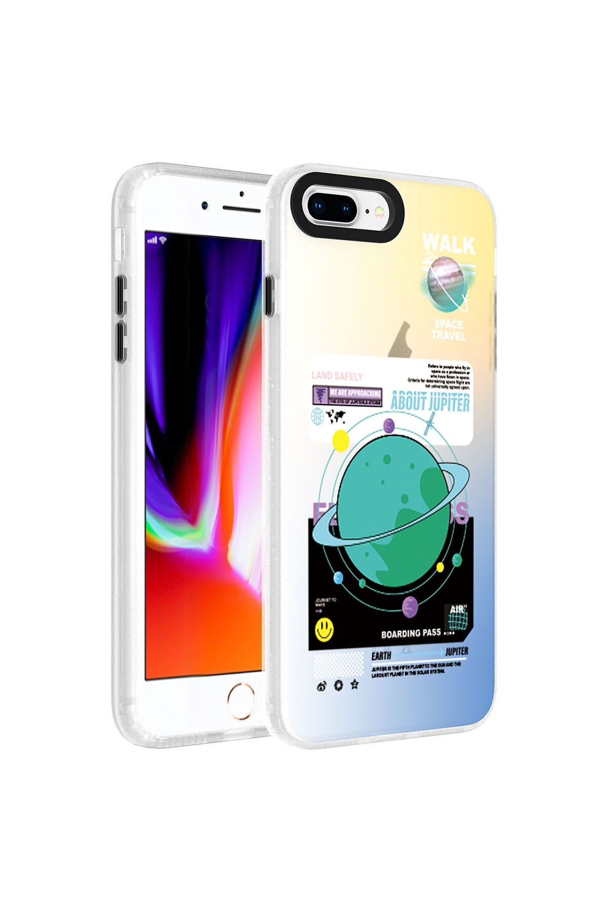 iPhone 7 Plus Kılıf Desenli NVTH Dragon Sert Kapak - Gezegen