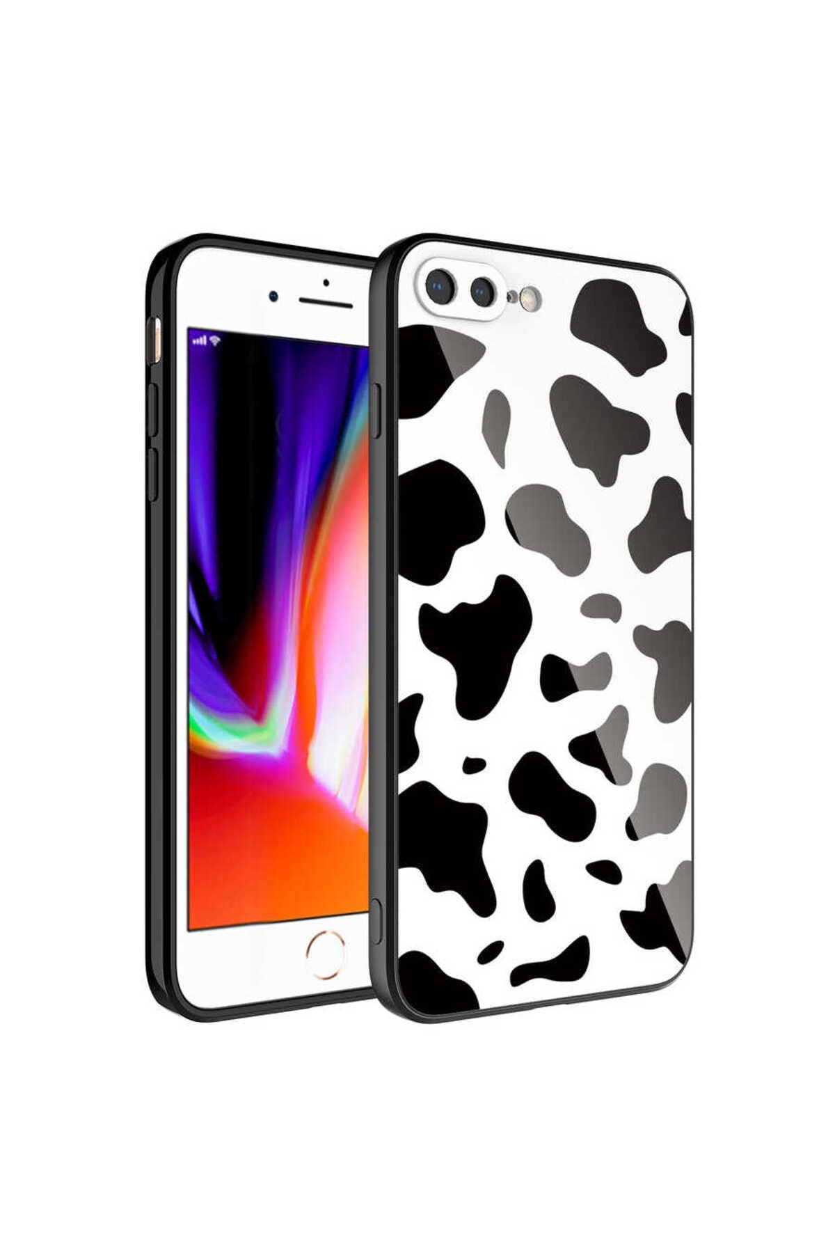 iPhone 7 Plus Kılıf Kamera Korumalı Desenli Sert Silikon NVTH Epoksi Kapak - NO7