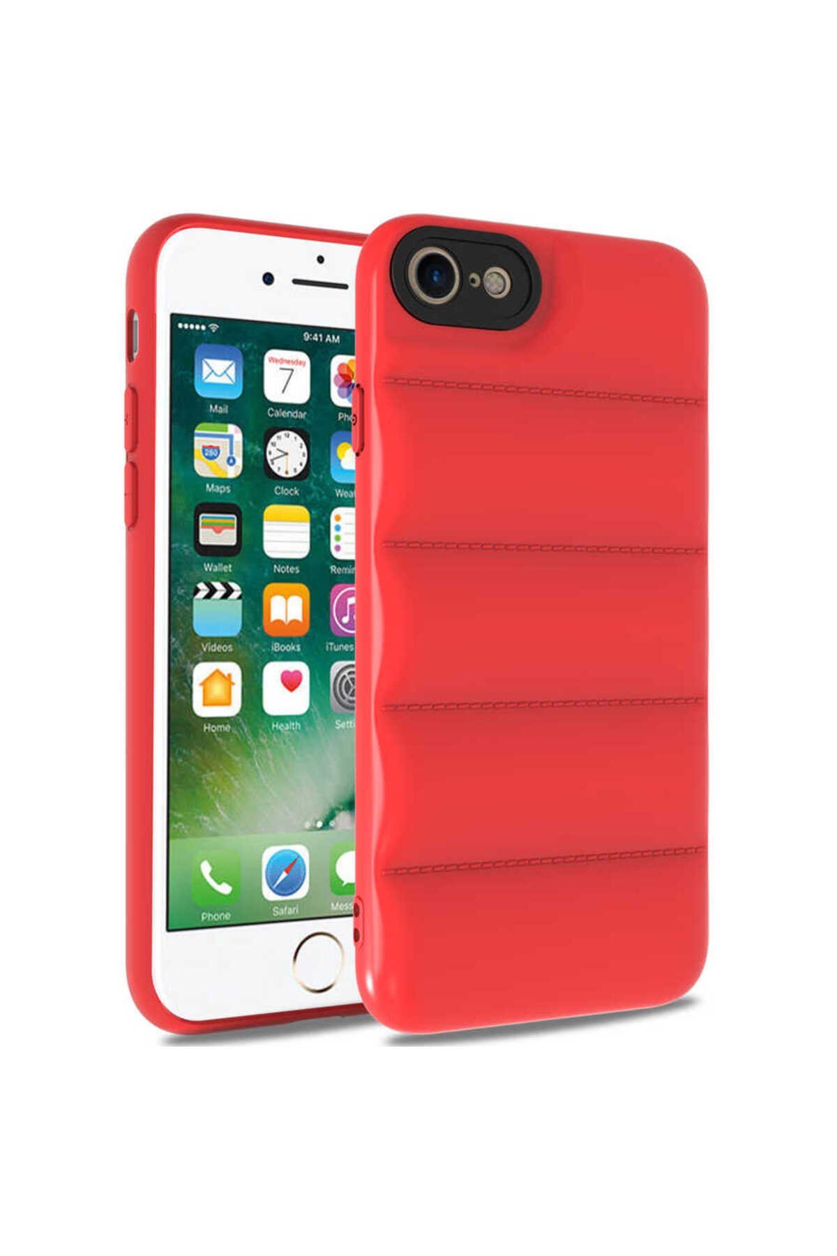 iPhone 8 Kılıf NVTH Kasis Kapak - Kırmızı