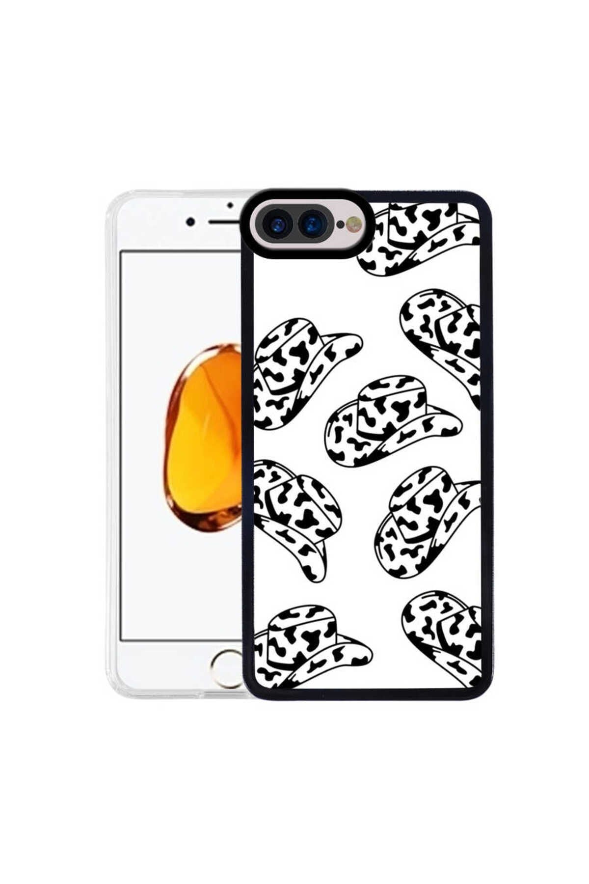 iPhone 8 Plus Kılıf NVTH M-Fit Desenli Kapak - Hat No5