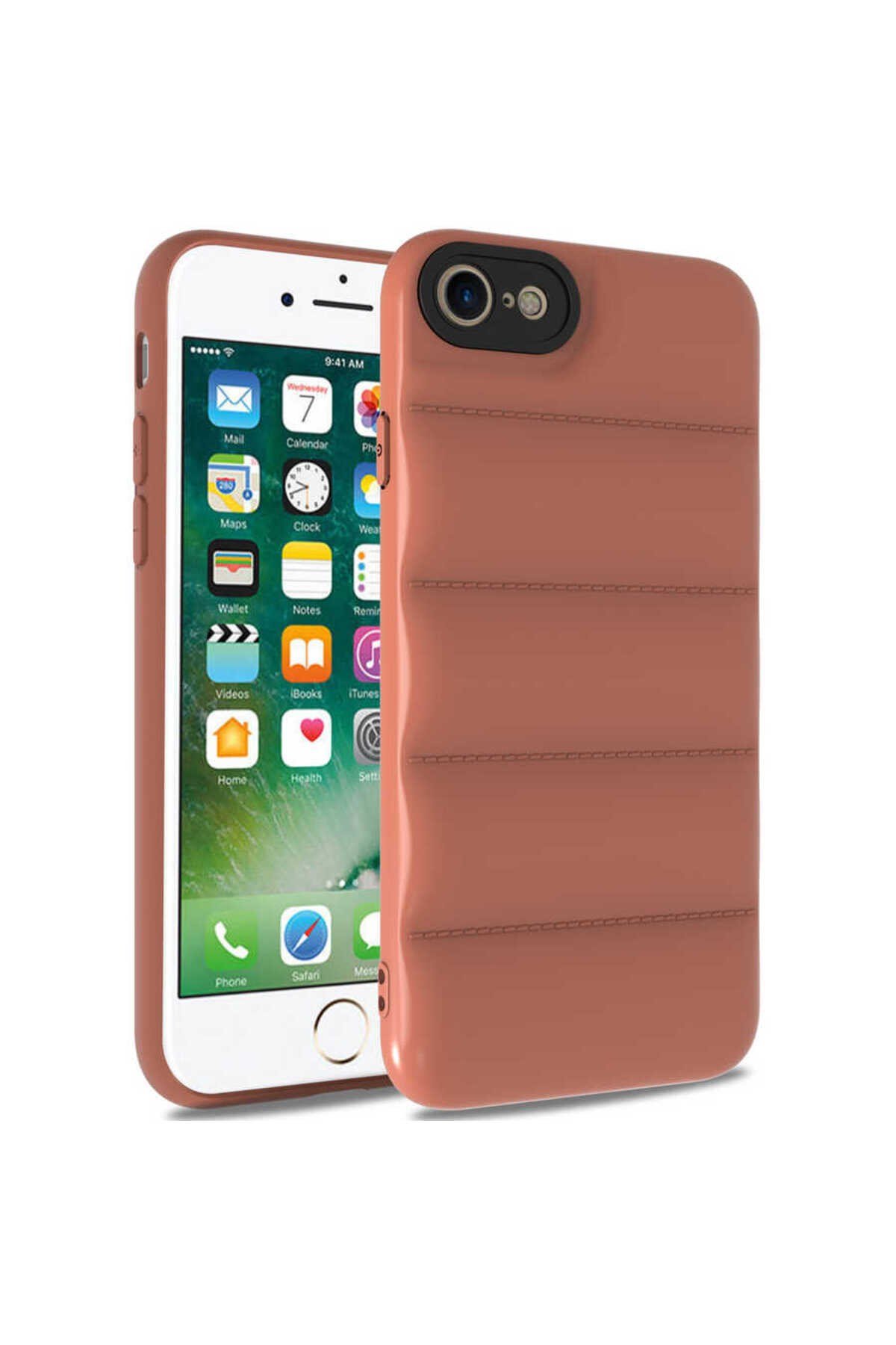 iPhone SE 2022 Uyumlu NVTH Kasis Kılıf-Kahverengi