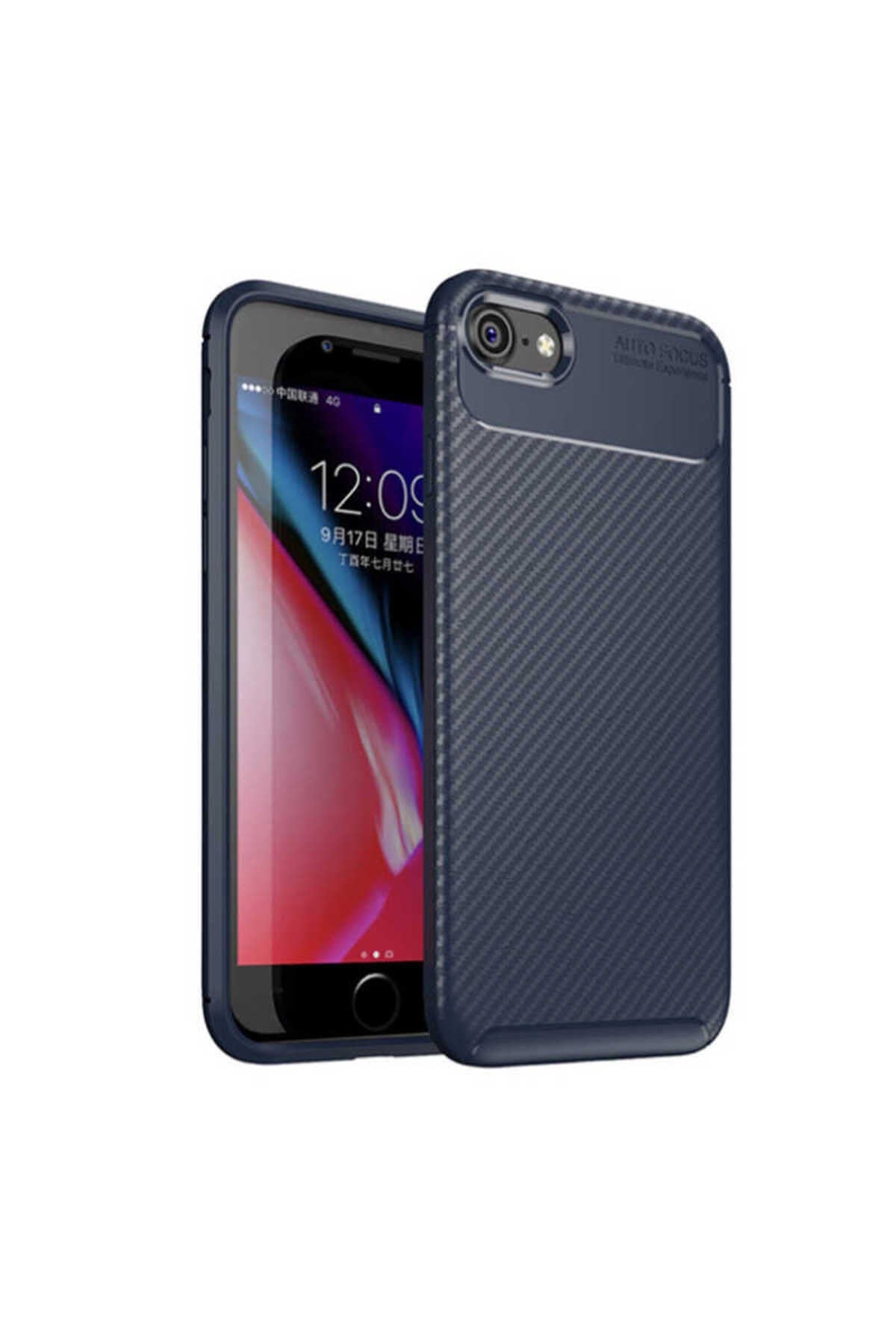 iPhone SE 2022 Uyumlu NVTH Negro Silikon Kılıf-Lacivert
