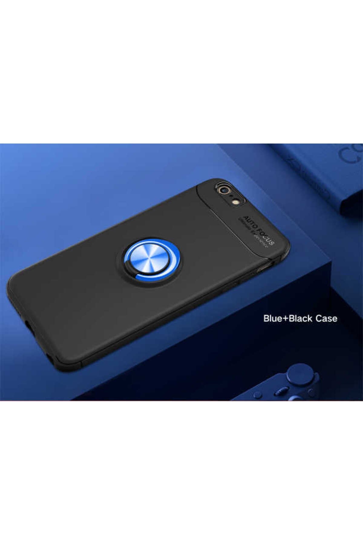 iPhone SE 2022 Uyumlu NVTH Ravel Silikon Kılıf-Siyah-Mavi