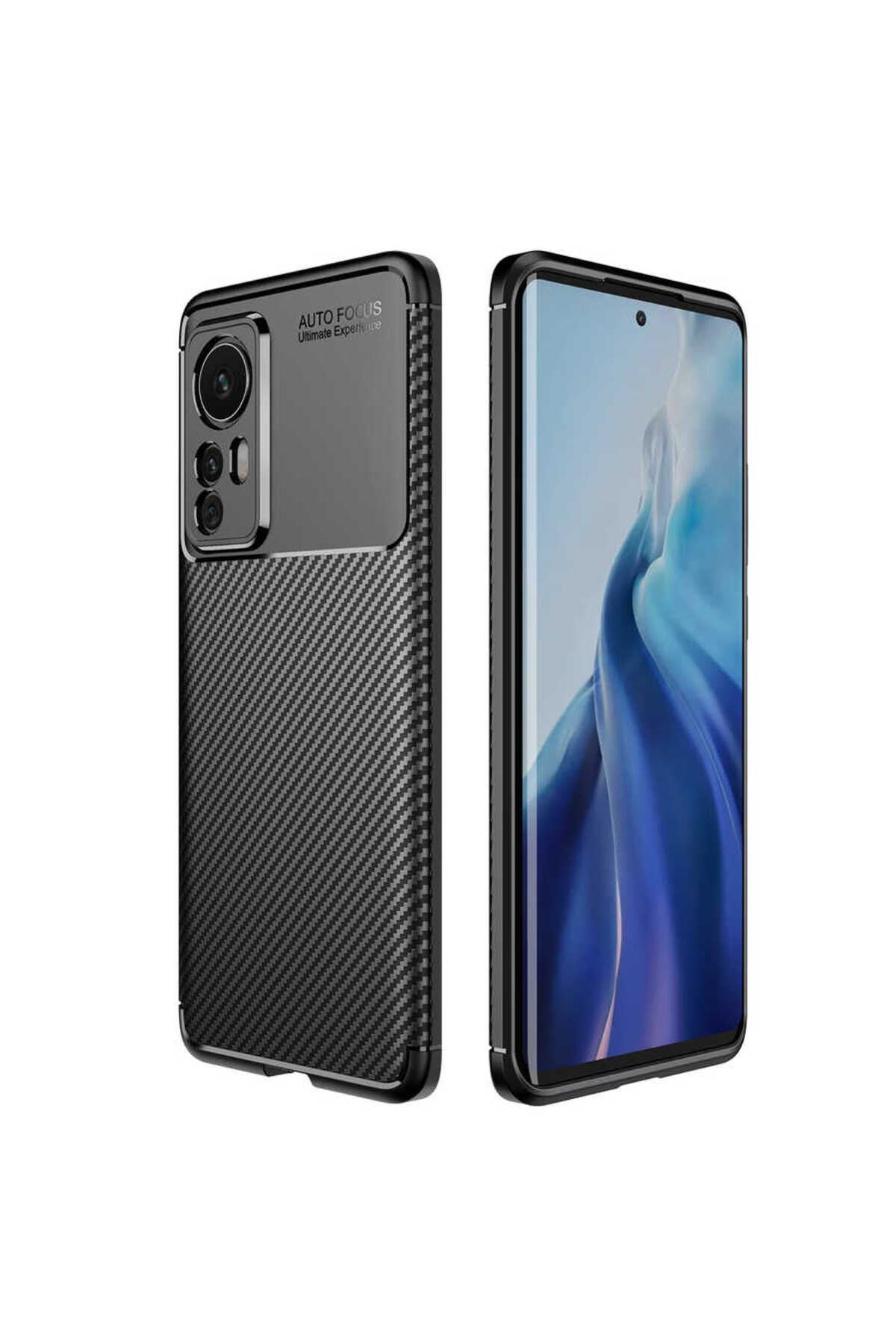 Mi 12 Pro Kılıf NVTH Negro Silikon Kapak - Siyah