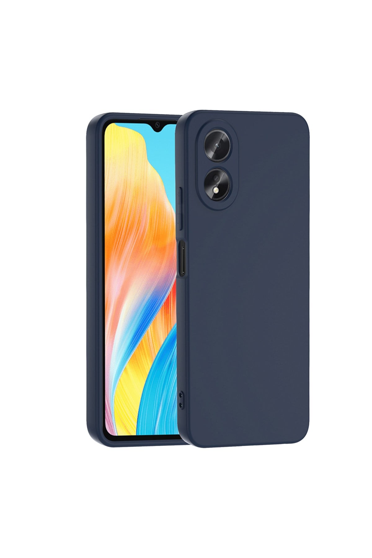 Oppo A38 Uyumlu NVTH Mara Lansman Kapak-Lacivert