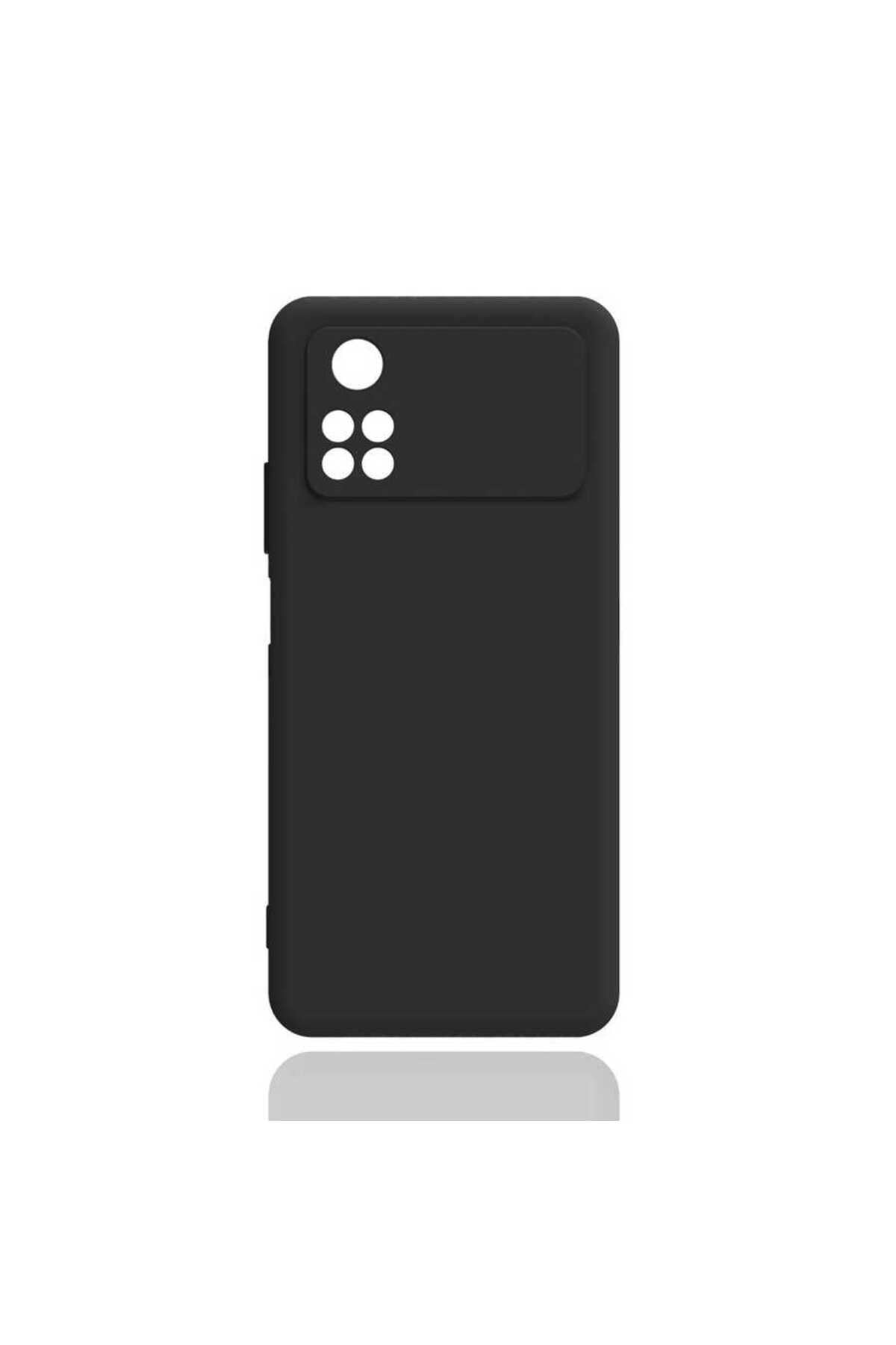 Poco M4 Pro 4G Kılıf NVTH Biye Silikon - Siyah