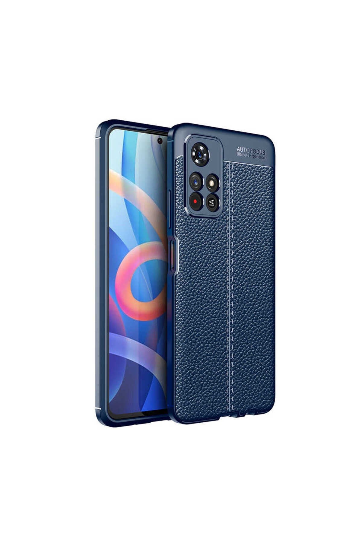 Poco M4 Pro 5G Kılıf NVTH Niss Silikon Kapak - Lacivert