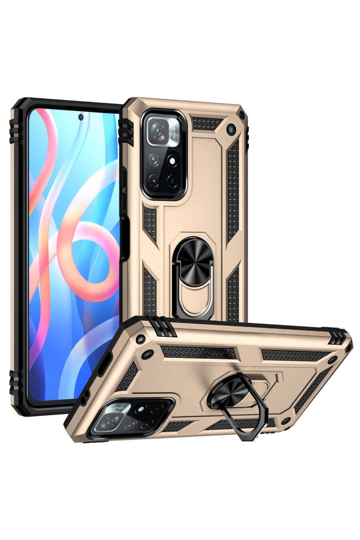 Poco M4 Pro 5G Kılıf NVTH Vega Kapak - Gold