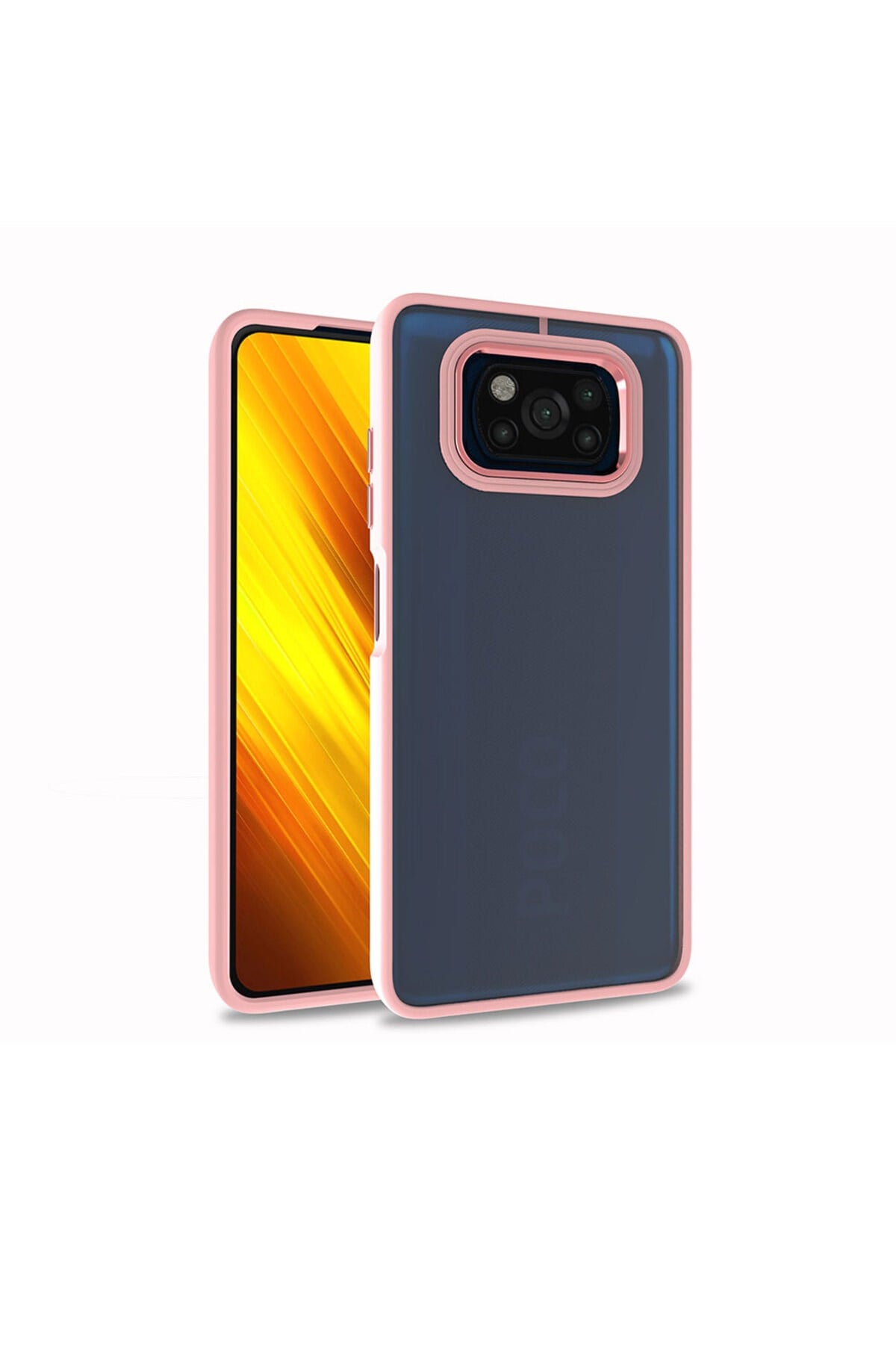 Poco X3 Kılıf NVTH Flora Kapak - Rose Gold