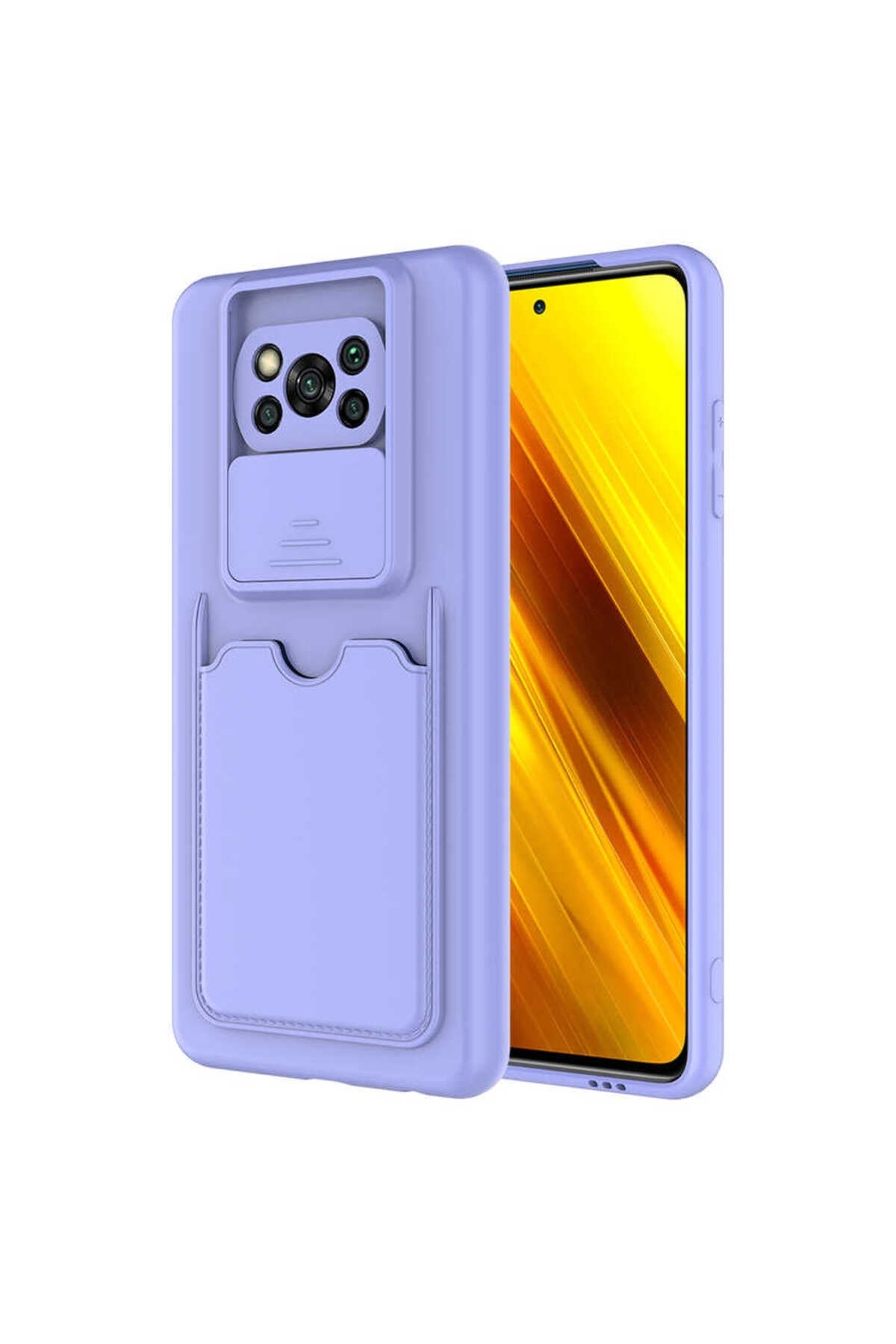 Poco X3 Kılıf NVTH Kartix Kapak - Lila