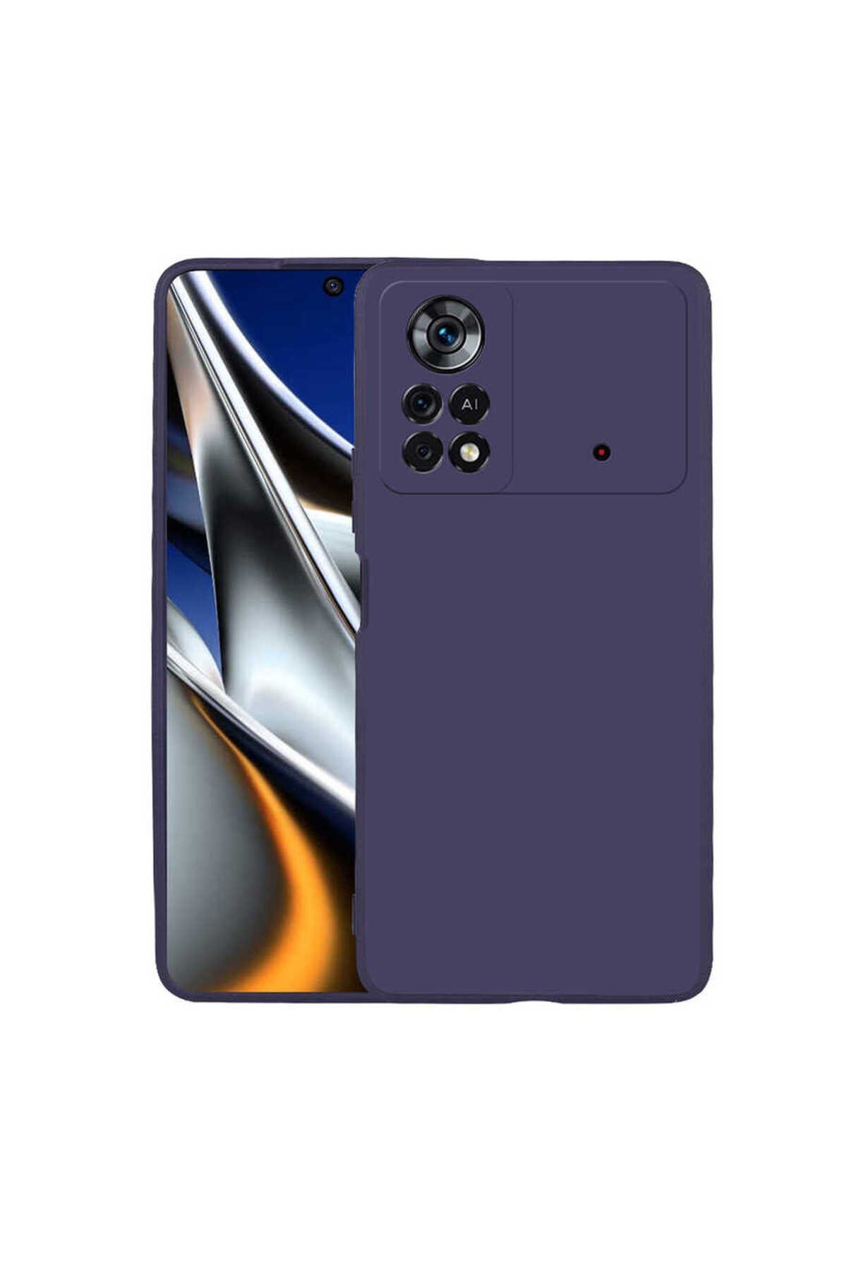 Poco X4 Pro 5G Kılıf NVTH Premier Silikon Kapak - Lacivert