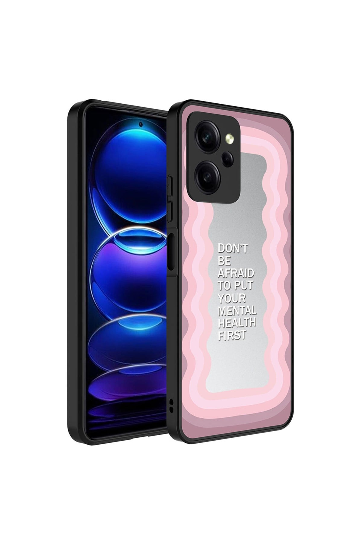 Poco X5 Pro Kılıf Aynalı Desenli Kamera Korumalı Parlak NVTH Mirror Kapak - Ayna