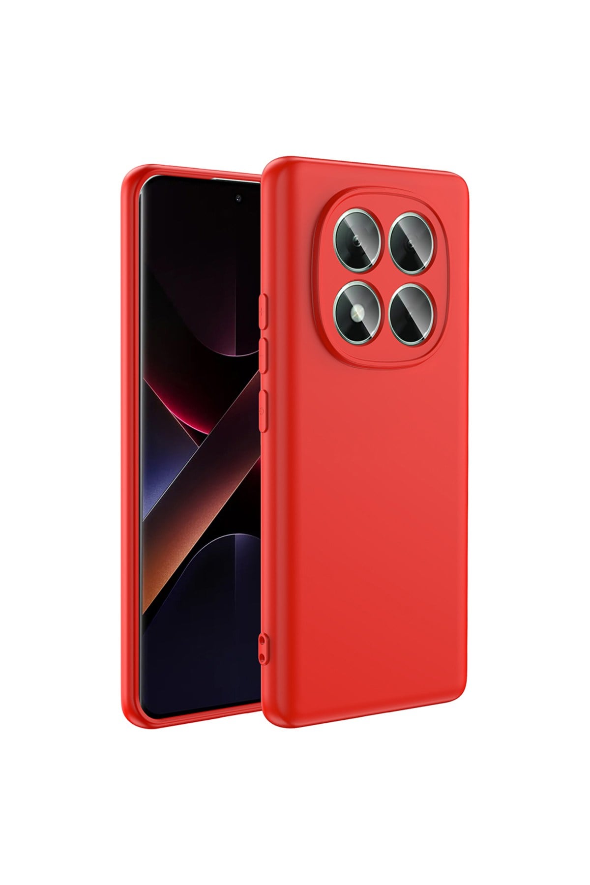 Poco X7 Kılıf NVTH Mara Lansman Kapak - Kırmızı