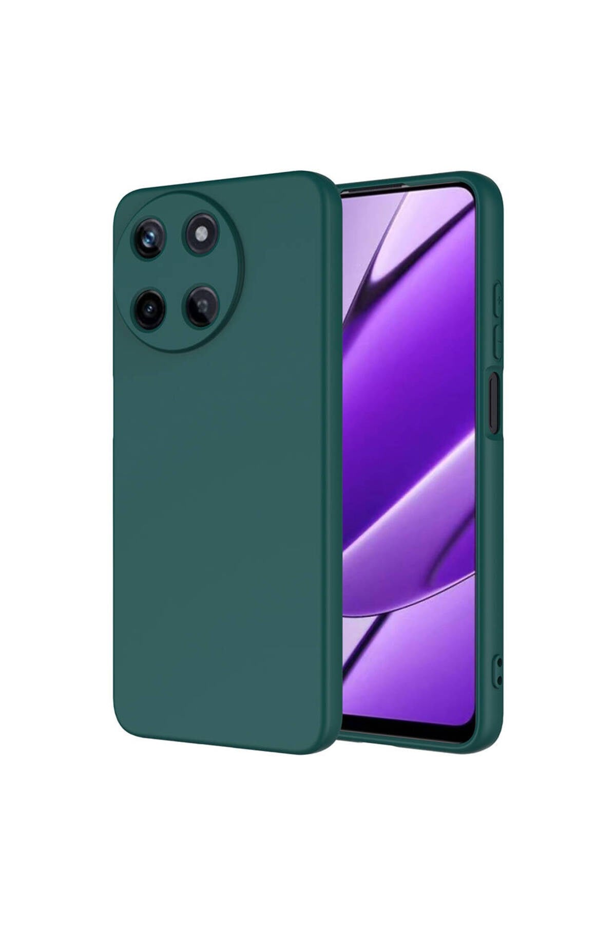 Realme 11 4G Kılıf NVTH Mara Lansman Kapak - Koyu Yeşil