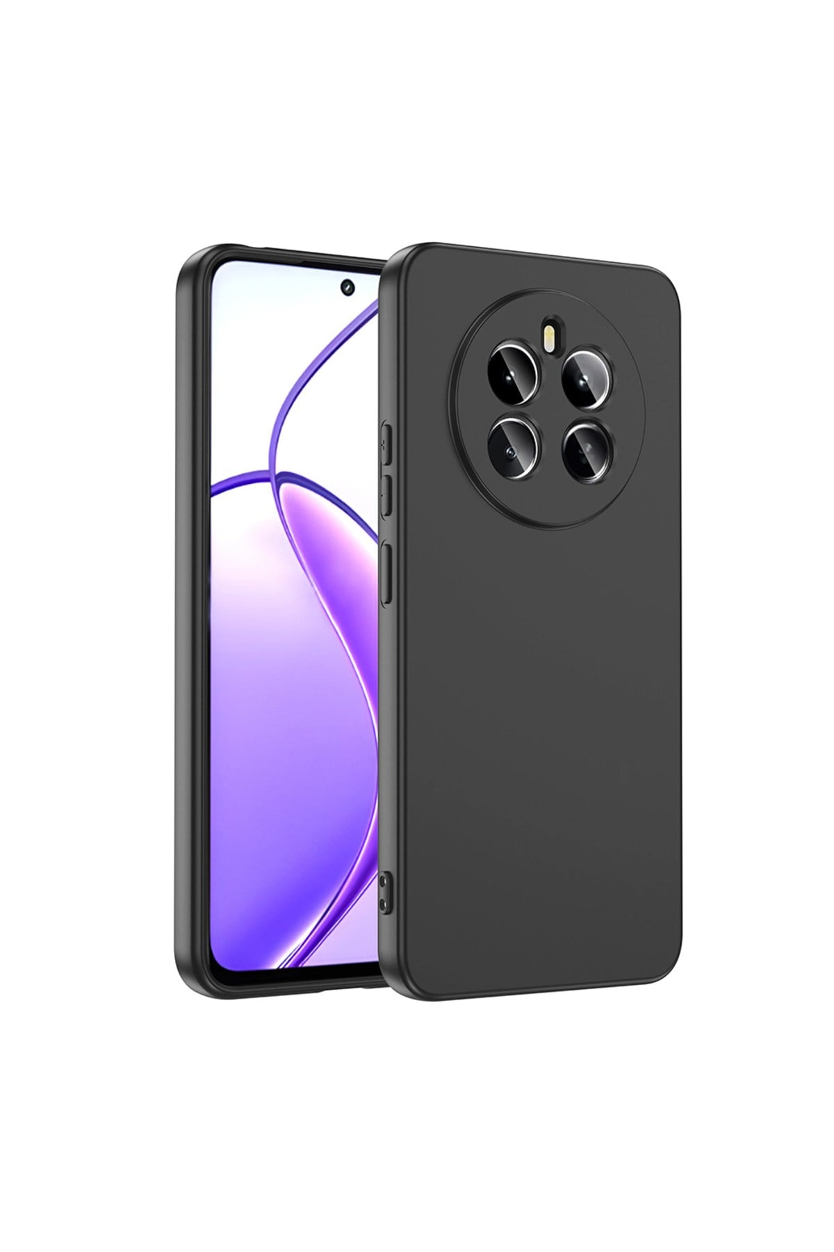 Realme 12 4G Kılıf NVTH Mara Lansman Kapak - Siyah