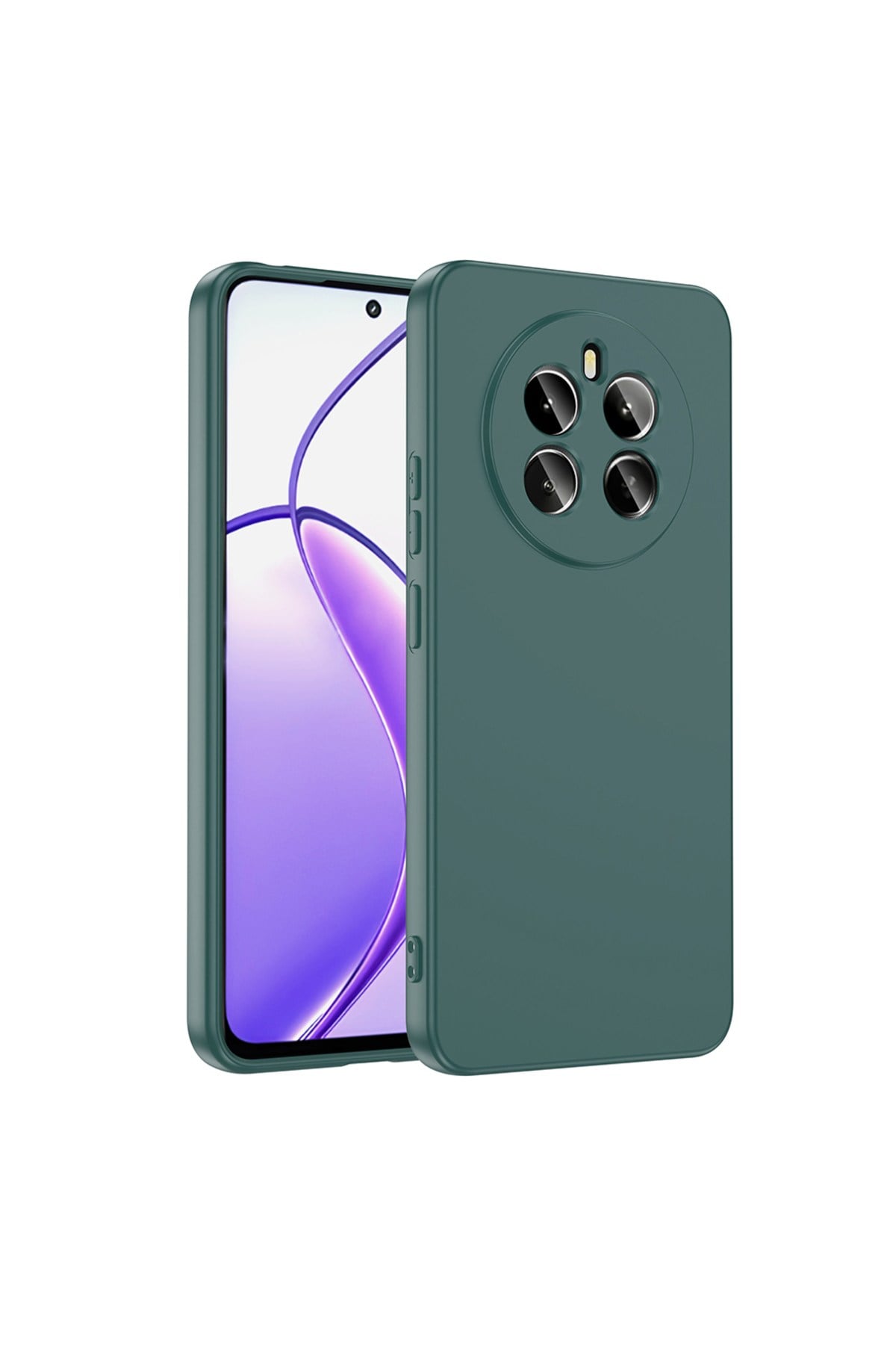Realme 12 Plus Kılıf NVTH Mara Lansman Kapak - Koyu Yeşil