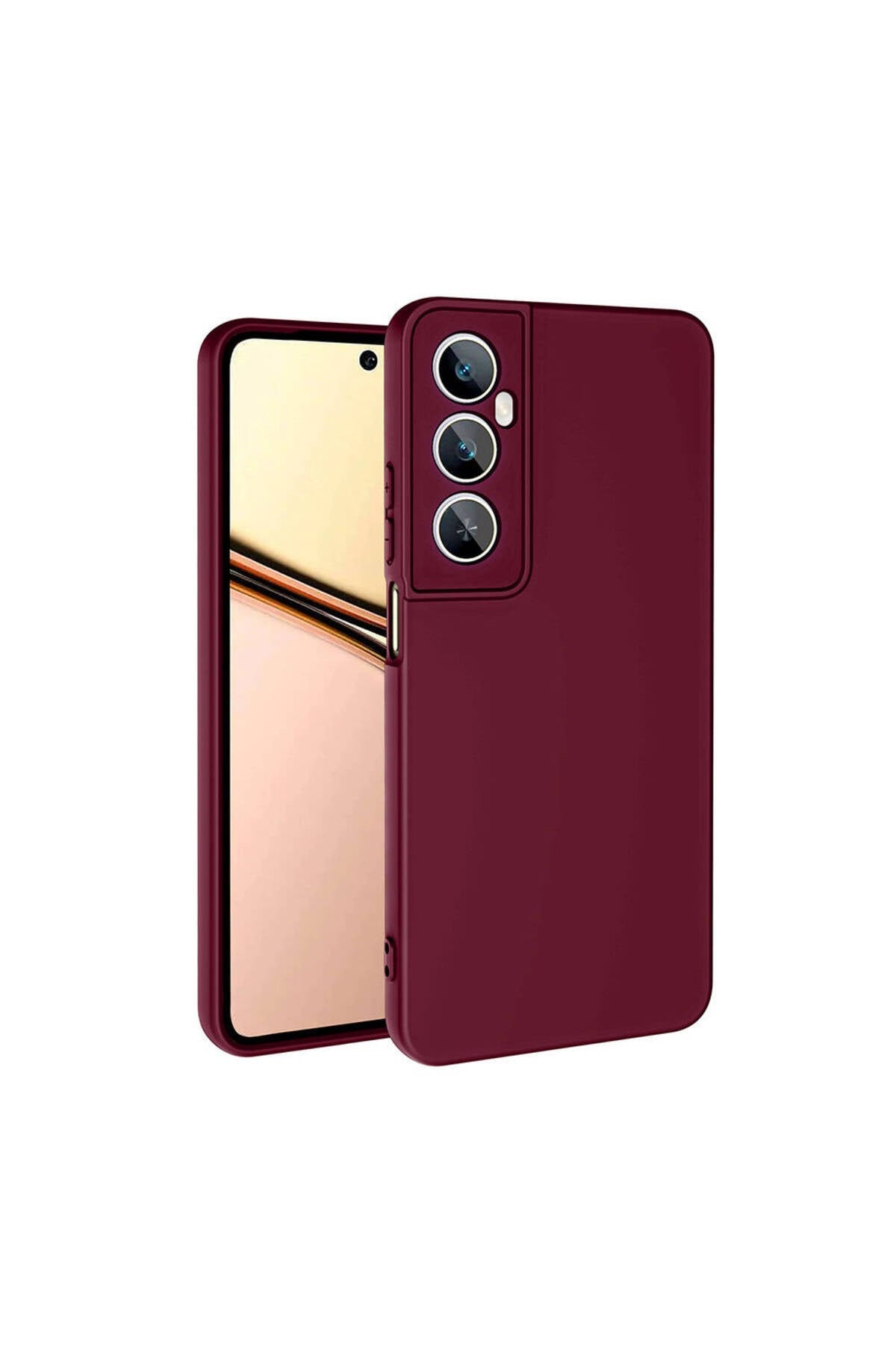 Realme C65 4G Kılıf NVTH Mara Lansman Kapak-Koyu Mor