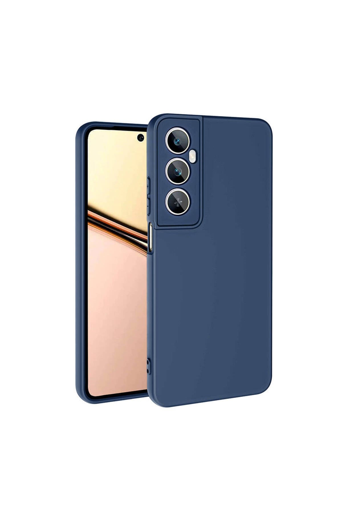 Realme C65 4G Kılıf NVTH Mara Lansman Kapak-Lacivert