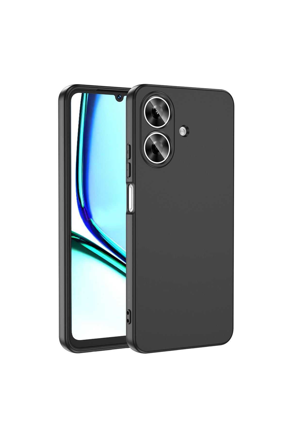 Realme Note 60 Kılıf NVTH Mara Lansman Kapak - Siyah
