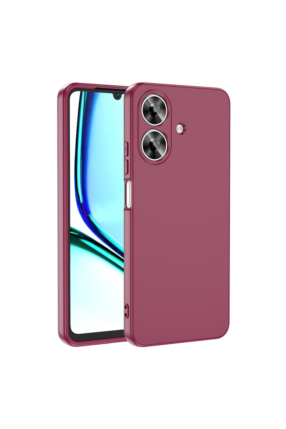 Realme Note 60 Kılıf NVTH Mara Lansman Kapak - Koyu Mor