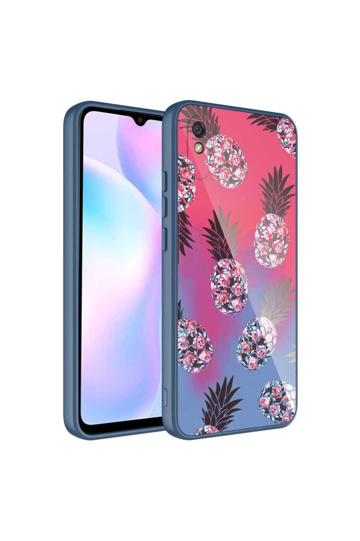 Redmi 9A Kılıf Kamera Korumalı Desenli Sert Silikon NVTH Epoksi Kapak - NO3