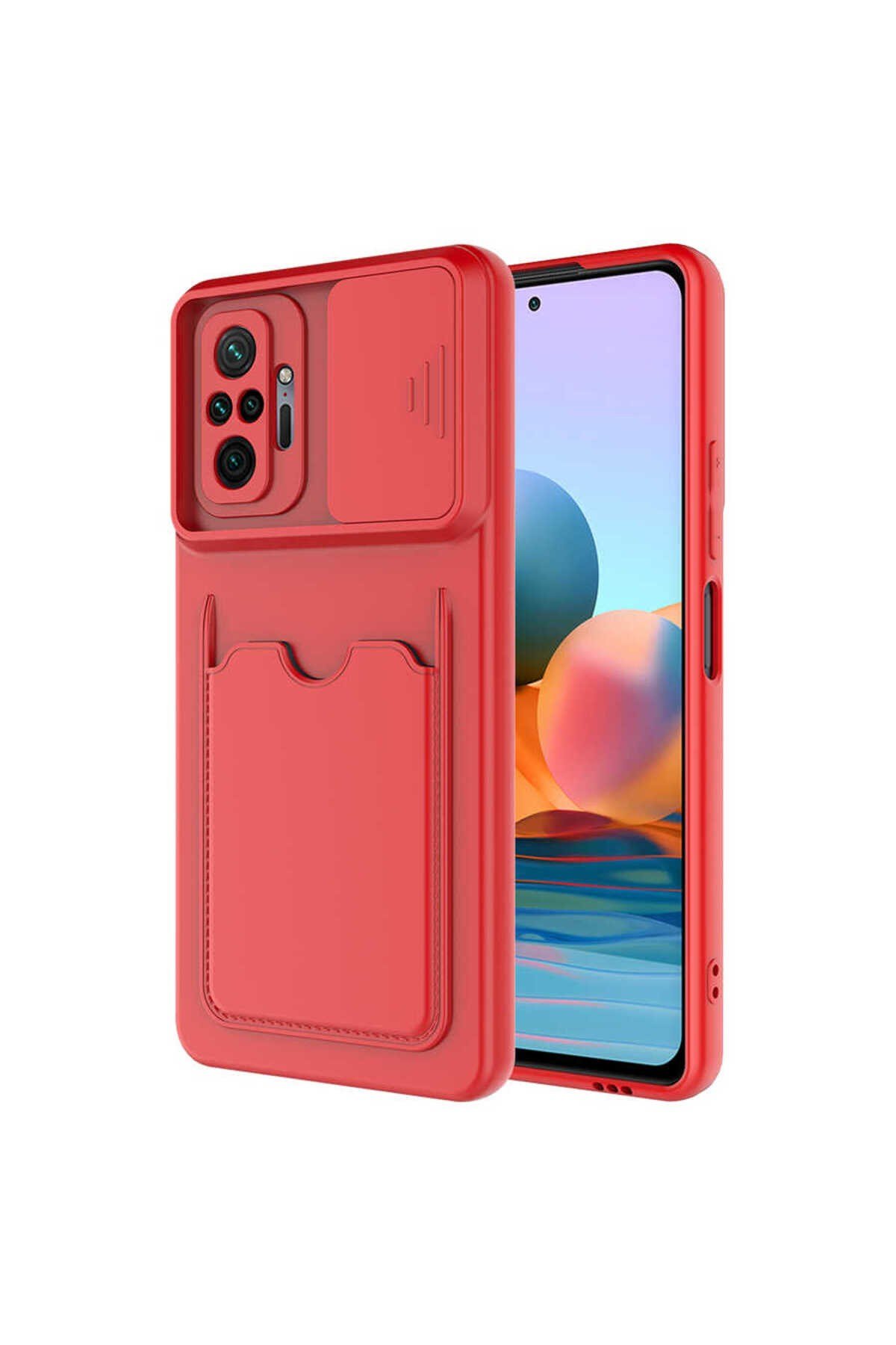Redmi Note 10 Pro Kılıf NVTH Kartix Kapak - Kırmızı